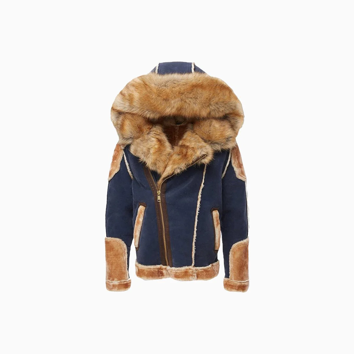 Men's El Jefe Shearling Moto Jacket - Image 2