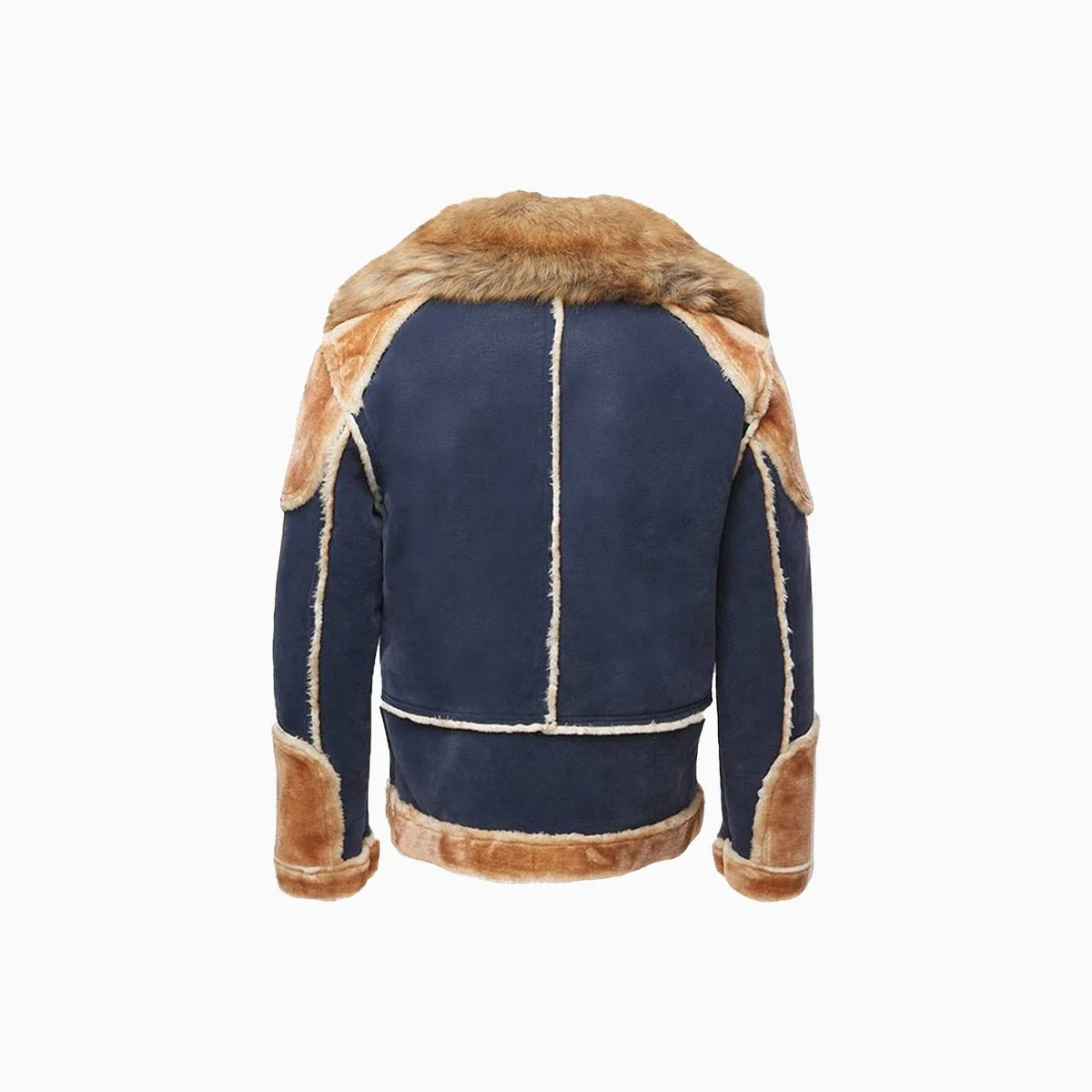Men's El Jefe Shearling Moto Jacket - Image 4