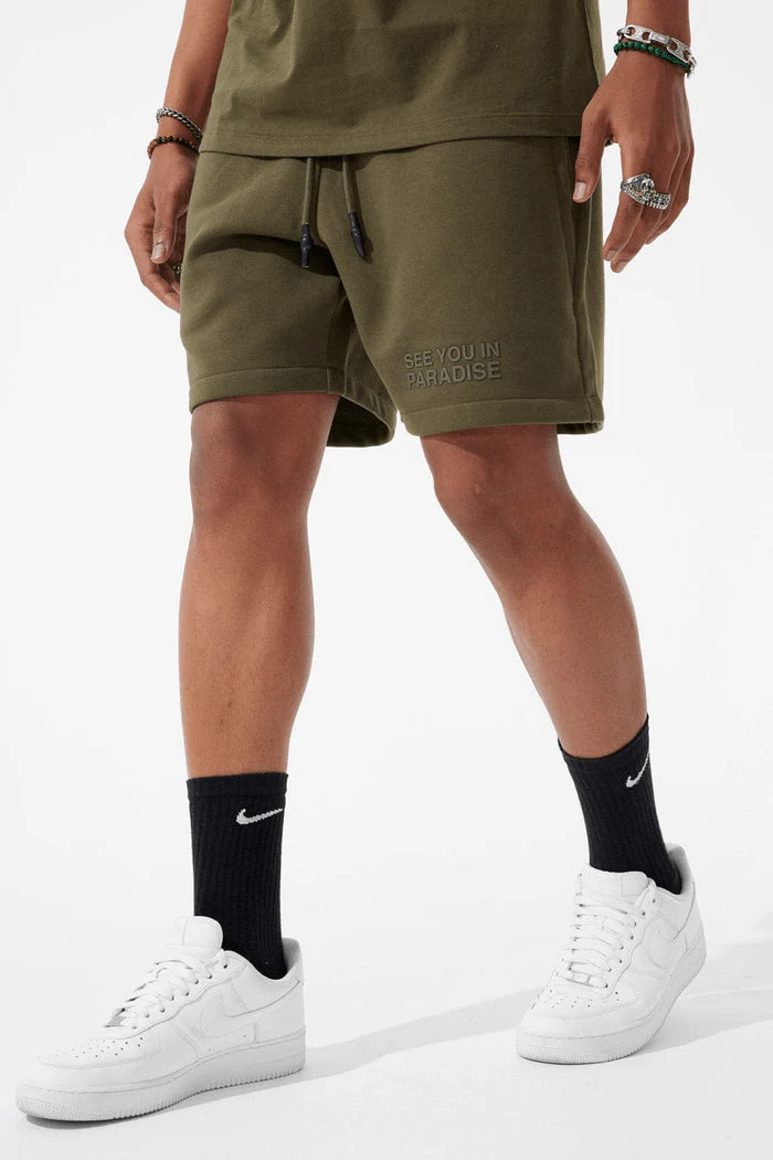 Men's Paradise Tonal T Shirt And Shorts Outfit - Image 3