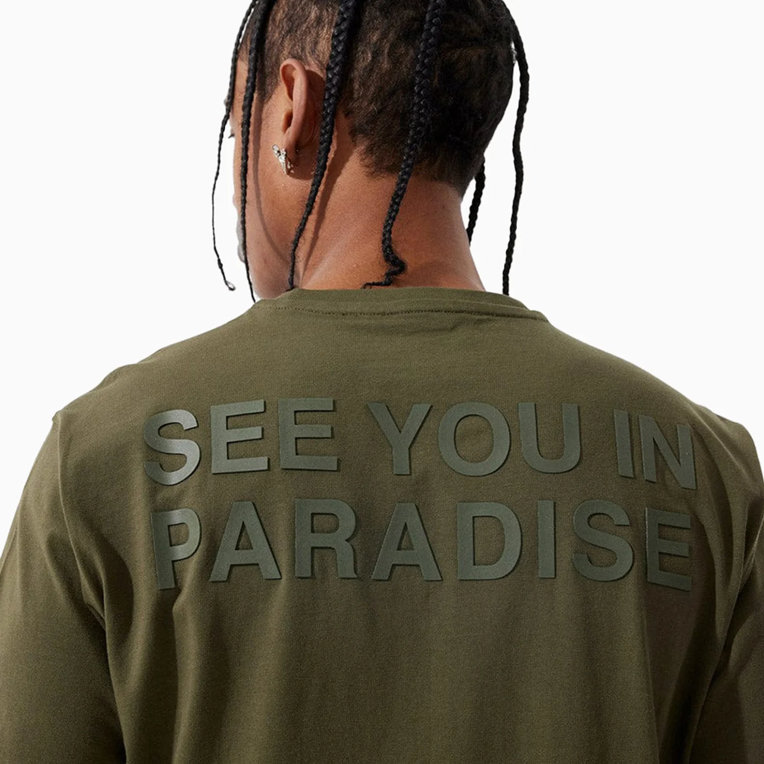 Men's Paradise Tonal T Shirt And Shorts Outfit - Image 4