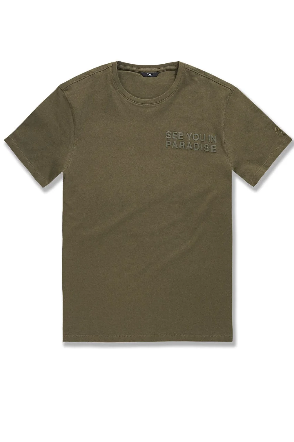 Men's Paradise Tonal T Shirt And Shorts Outfit - Image 5
