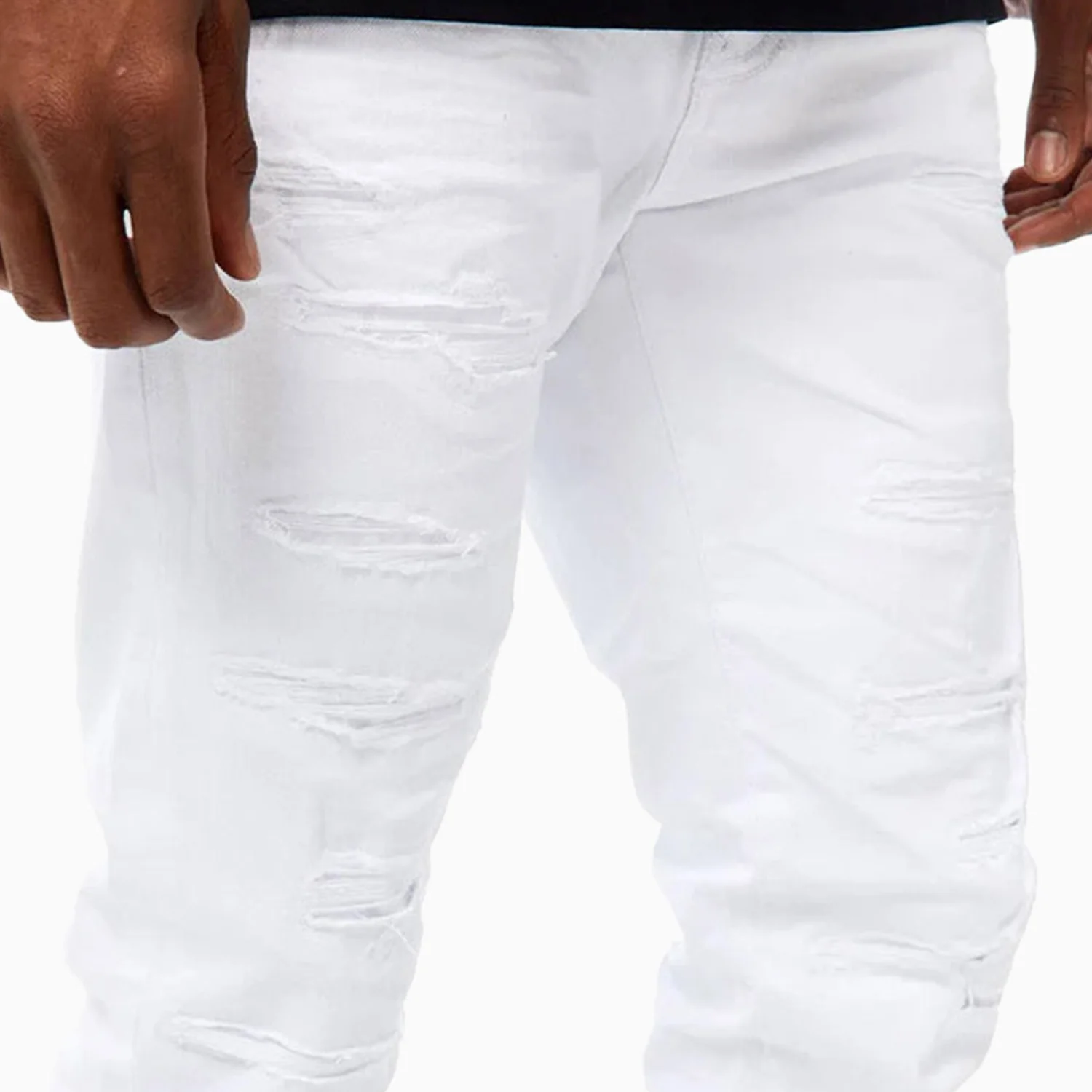 Men's Ross Fit Ripped Jeans Denim Pant - Image 6