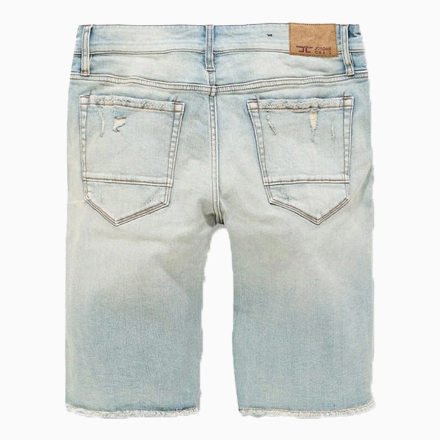 Men's Shredded Jean Shorts - Image 2