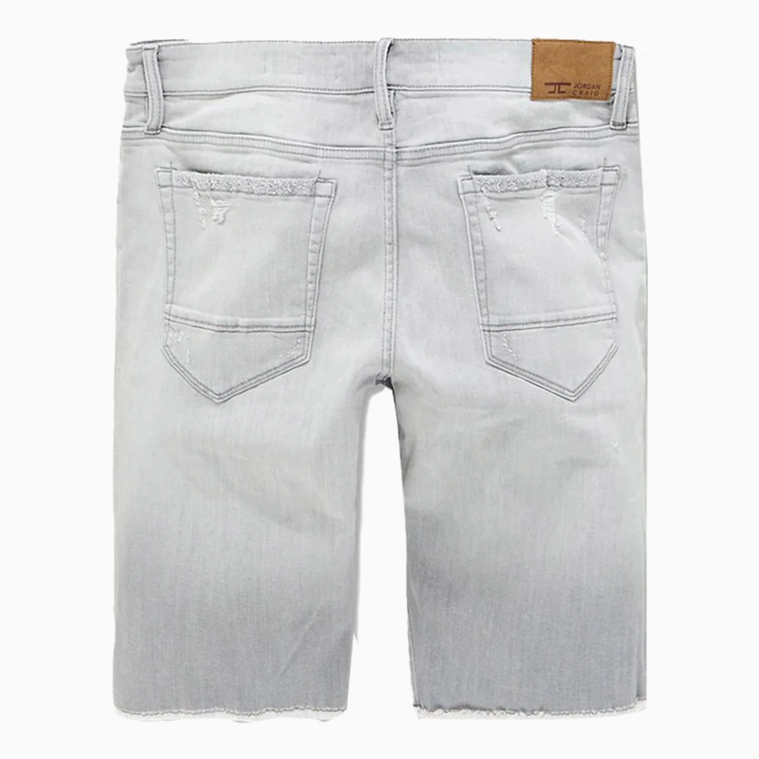 Men's Shredded Jean Shorts - Image 2