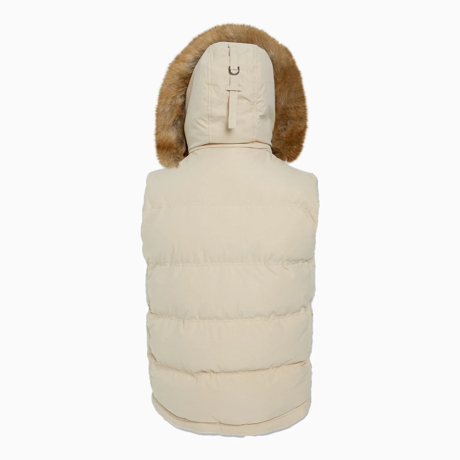 Men's Yukon Fur Lined Hooded Puffer Vest - Image 3