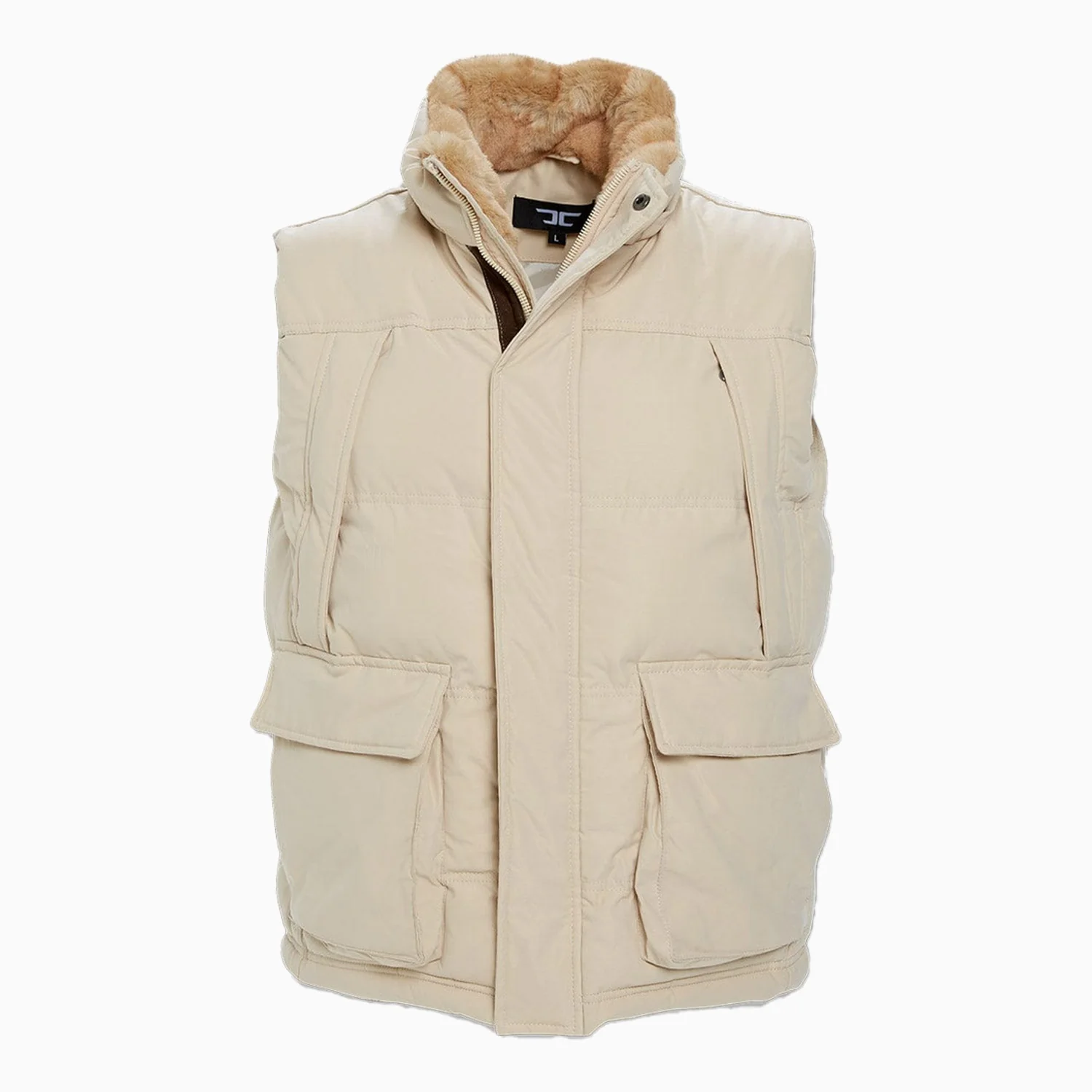 Men's Yukon Fur Lined Hooded Puffer Vest - Image 5