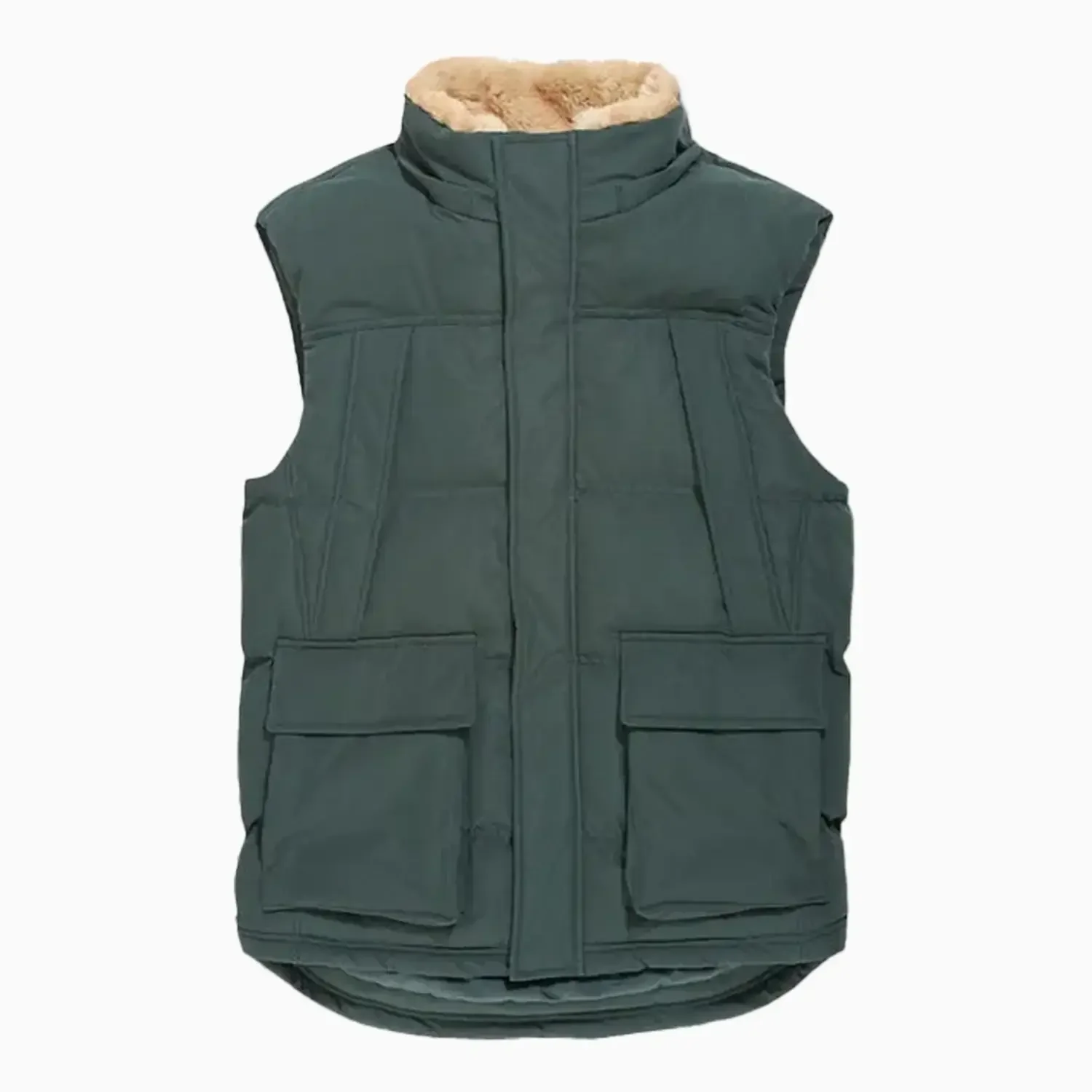 Men's Yukon Fur Lined Puffer Vest - Image 4