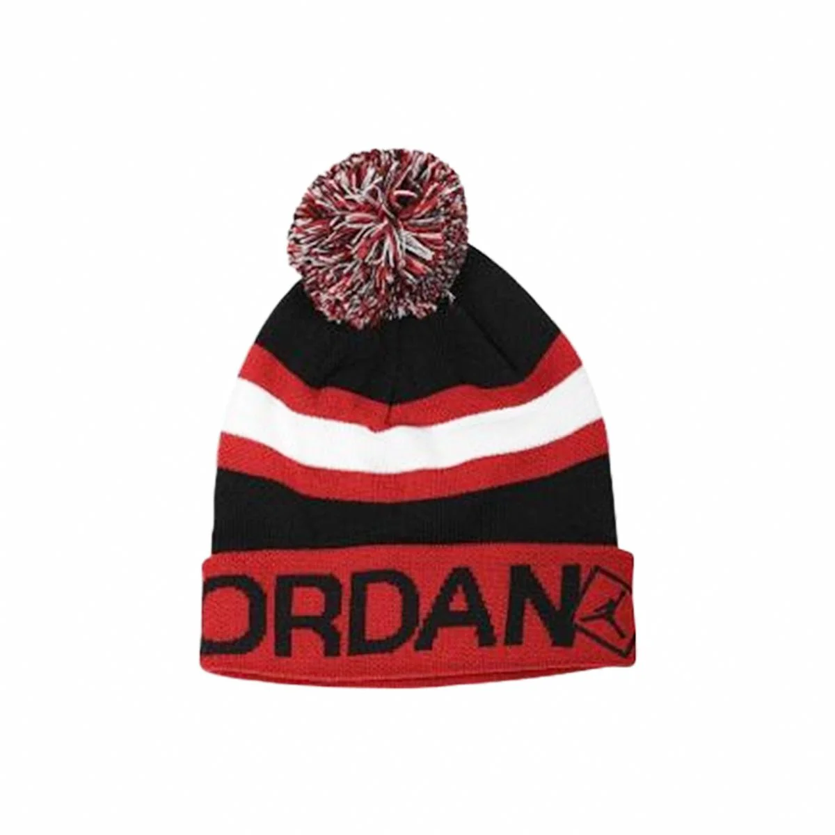 Jordan Go 2-3 Stripe Pom Beanie Hat - Image 2