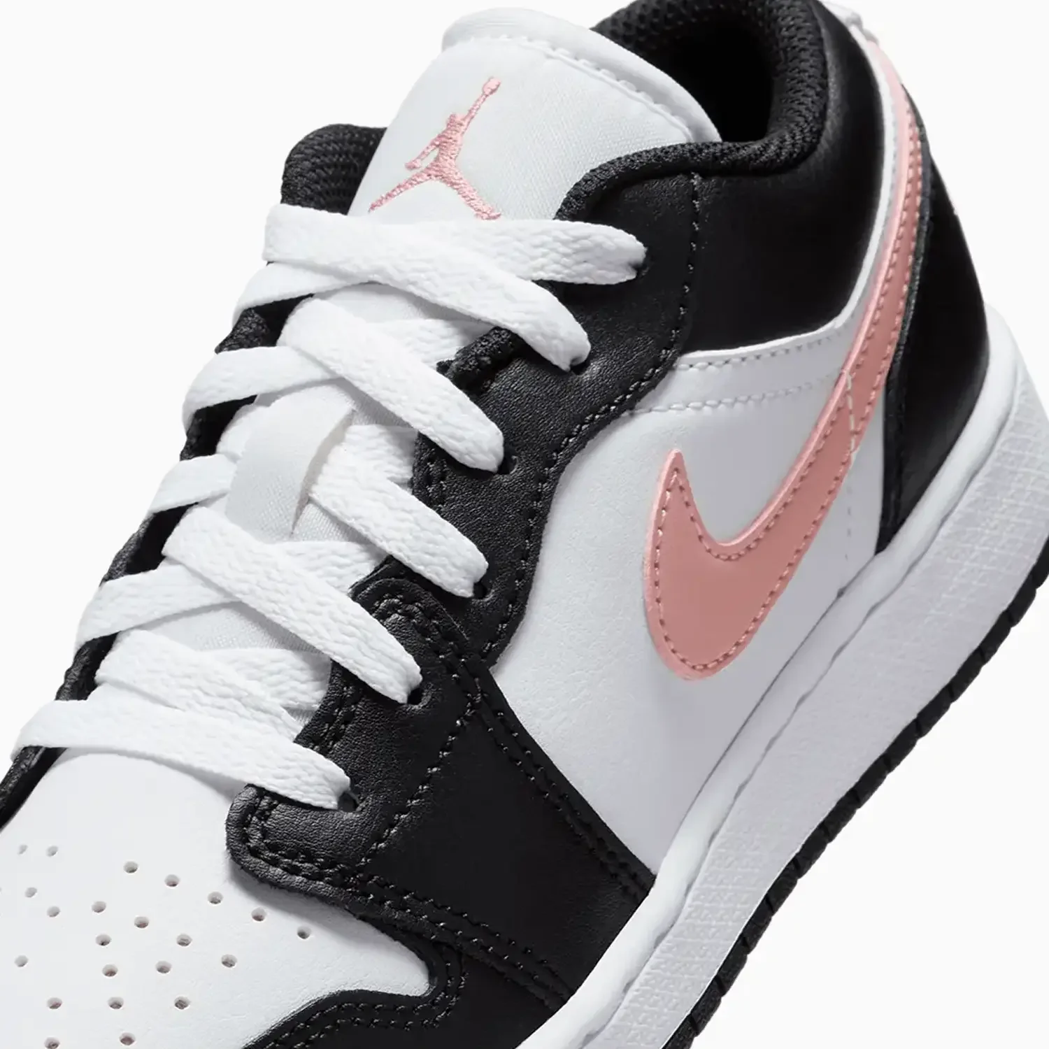 Kid's Air Jordan 1 Low "Black Rust Pink" Grade School - Image 7