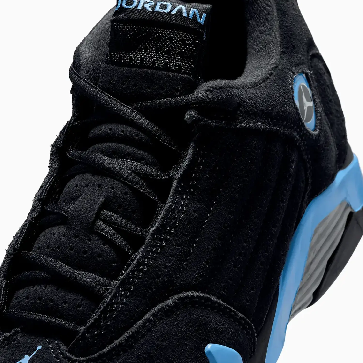 Kid's Air Jordan 14 Retro "Black University Blue" Pre School - Image 7