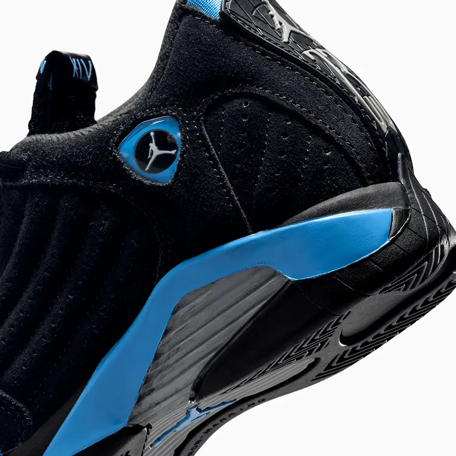 Kid's Air Jordan 14 Retro "Black University Blue" Pre School - Image 8