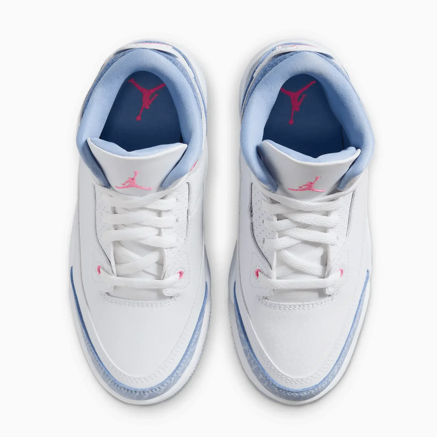 Kid's Air Jordan 3 Retro "White Cobalt Bliss" Pre School - Image 5