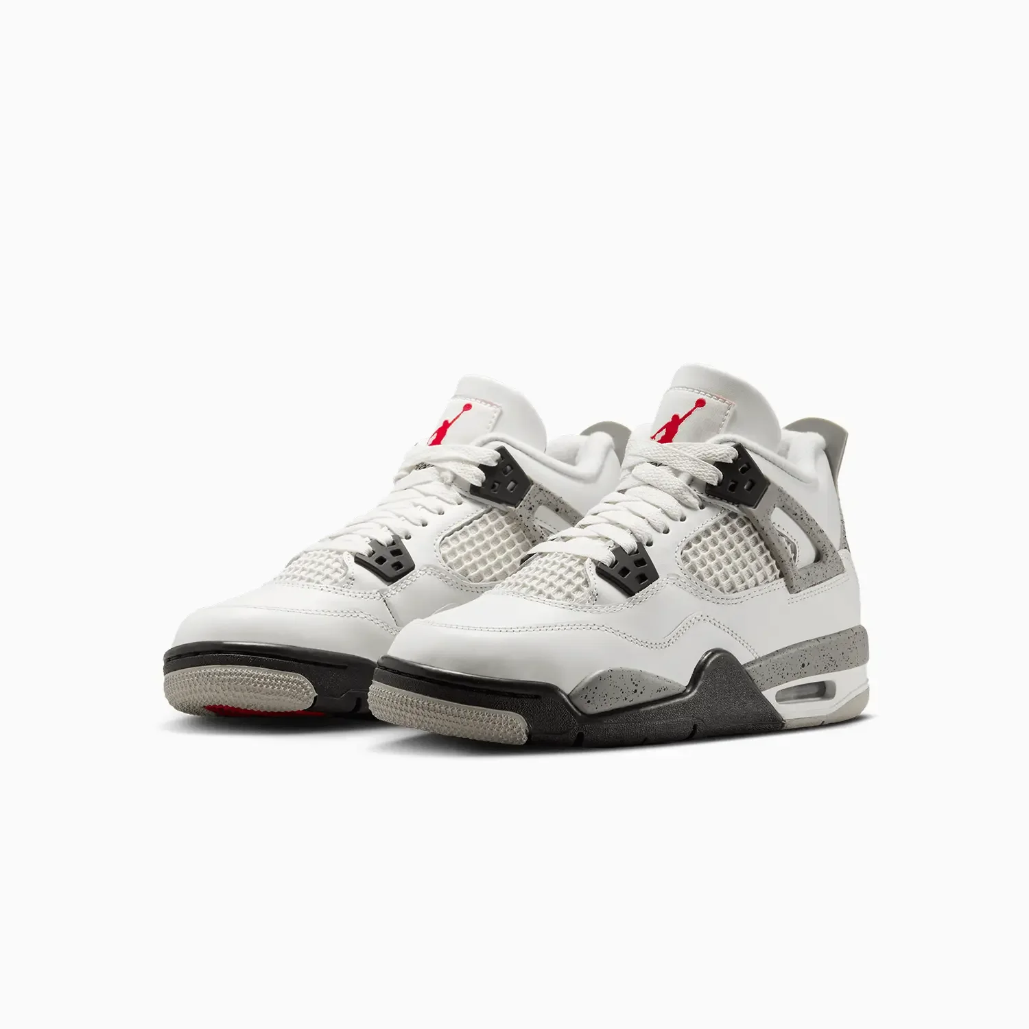 Kid's Air Jordan 4 Retro OG "White Cement" Grade School - Image 2