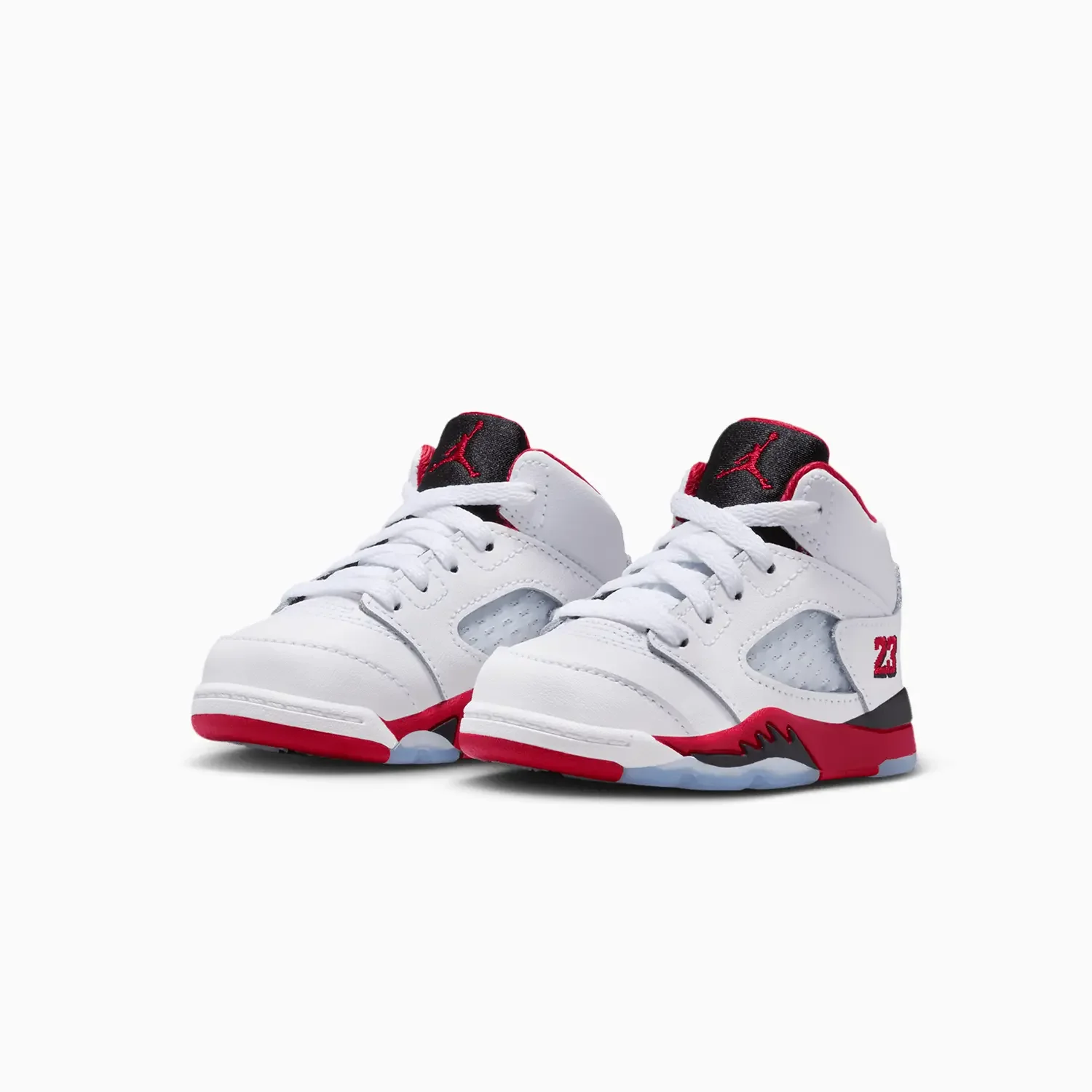 Kid's Air Jordan 5 Retro OG "Fire Red Black Tongue" Toddlers - Image 2