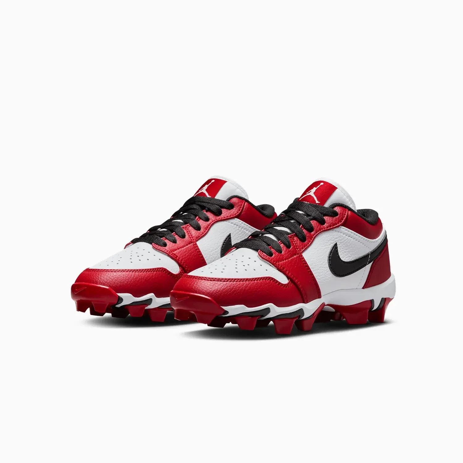 Kid's Jordan 1 Low Cleats "Chicago" Grade School - Image 2