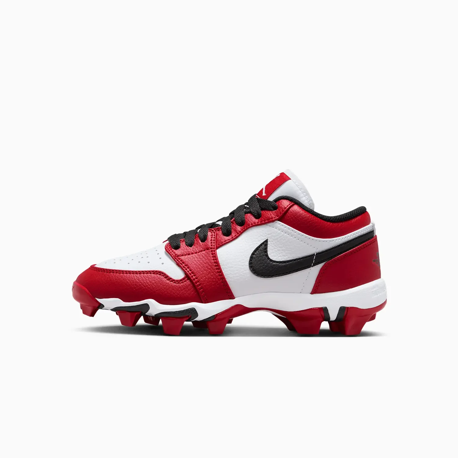Kid's Jordan 1 Low Cleats "Chicago" Grade School - Image 3