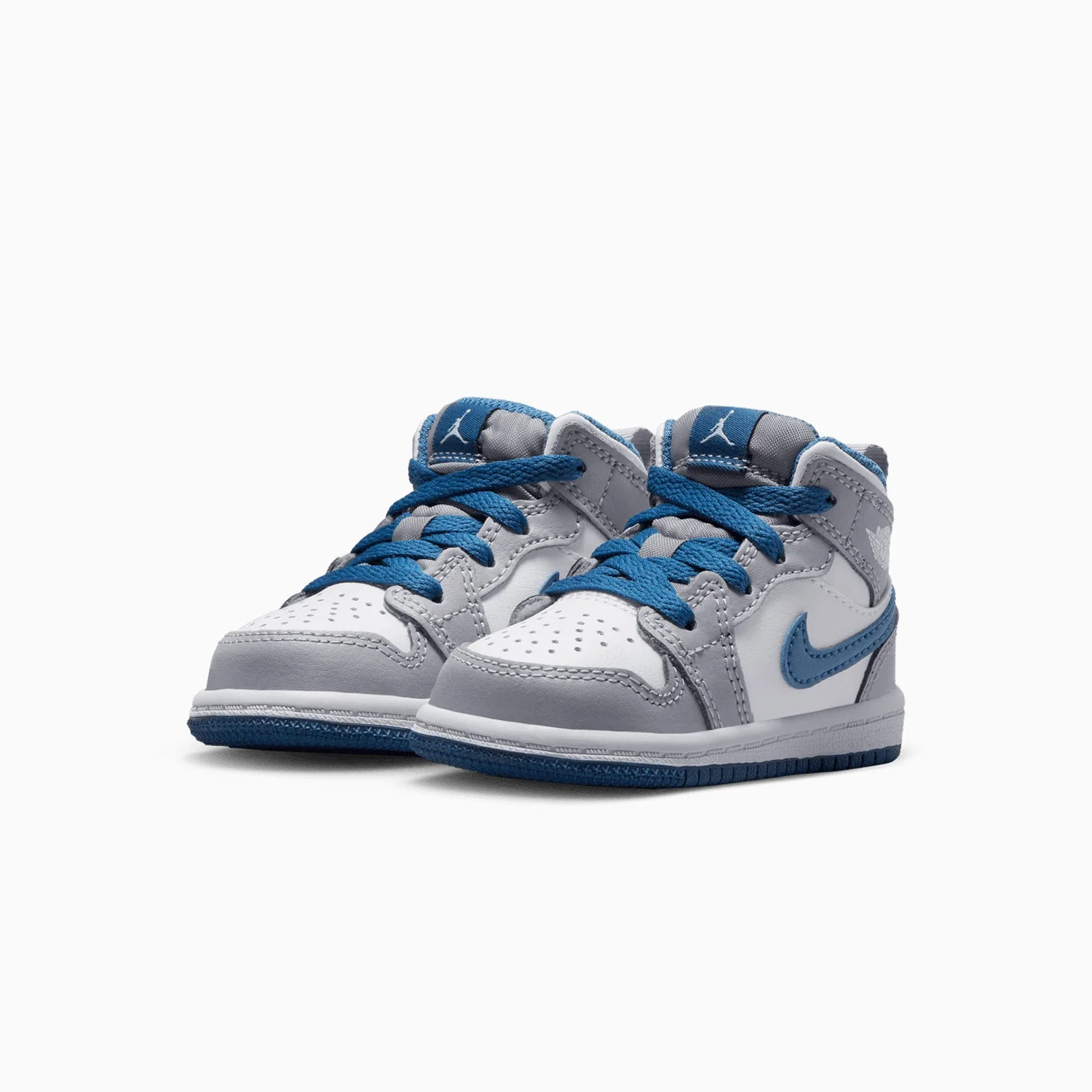 Kid's Jordan 1 Mid "Cement True Blue" Toddlers - Image 2