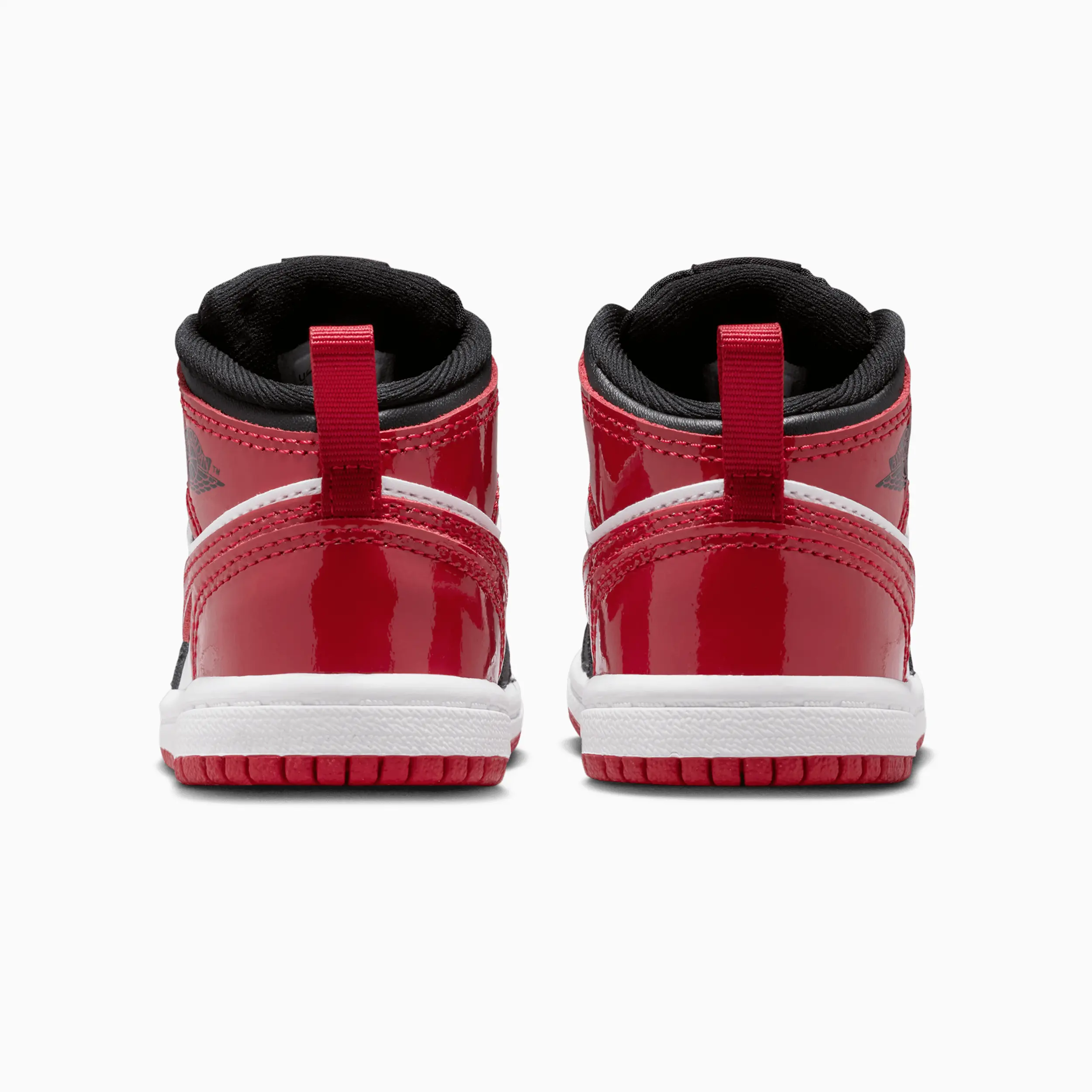 Kid's Jordan 1 Mid SE "Patent Bred Toe" Toddlers - Image 6