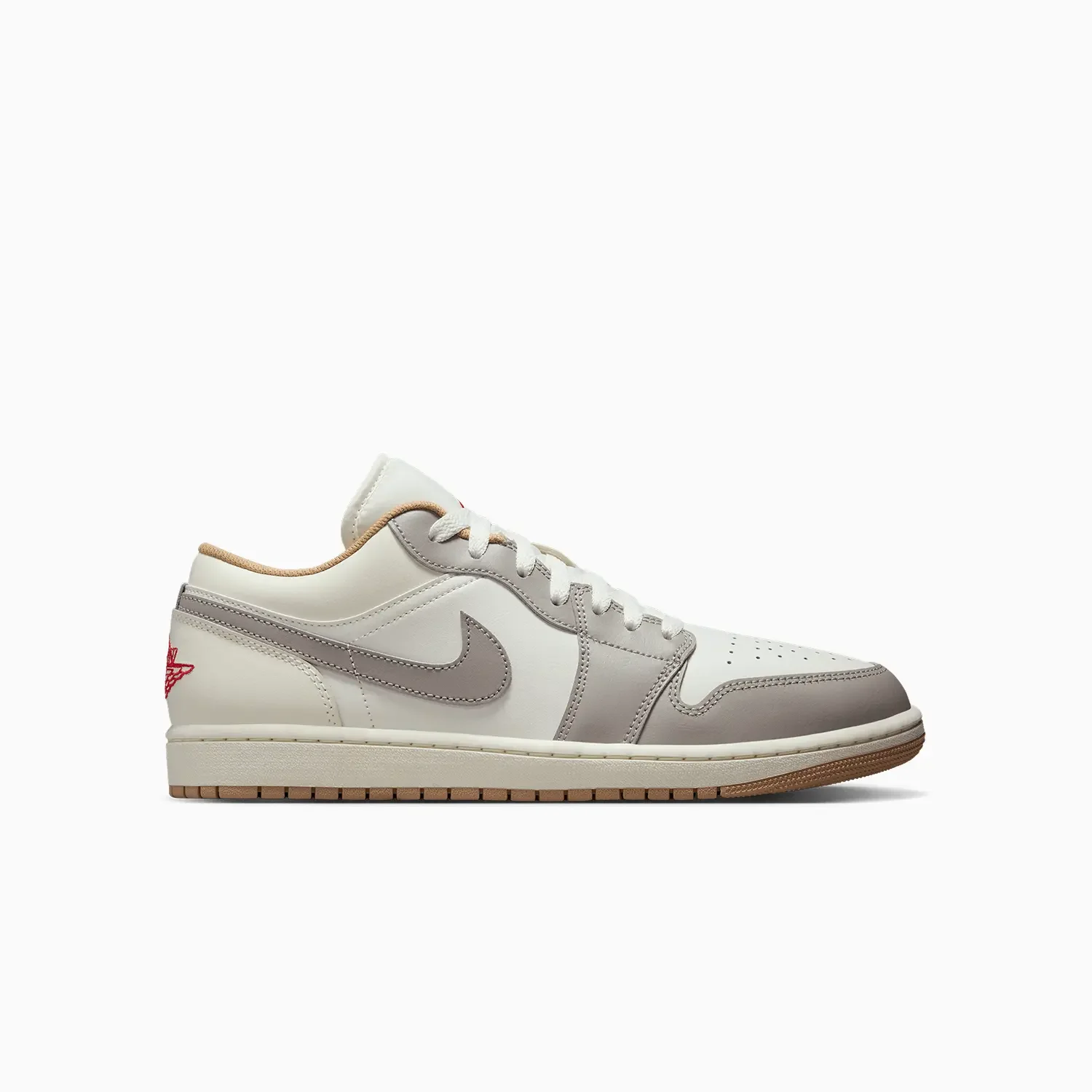 Men's Air Jordan 1 Low "Sail Fire Red College Grey"