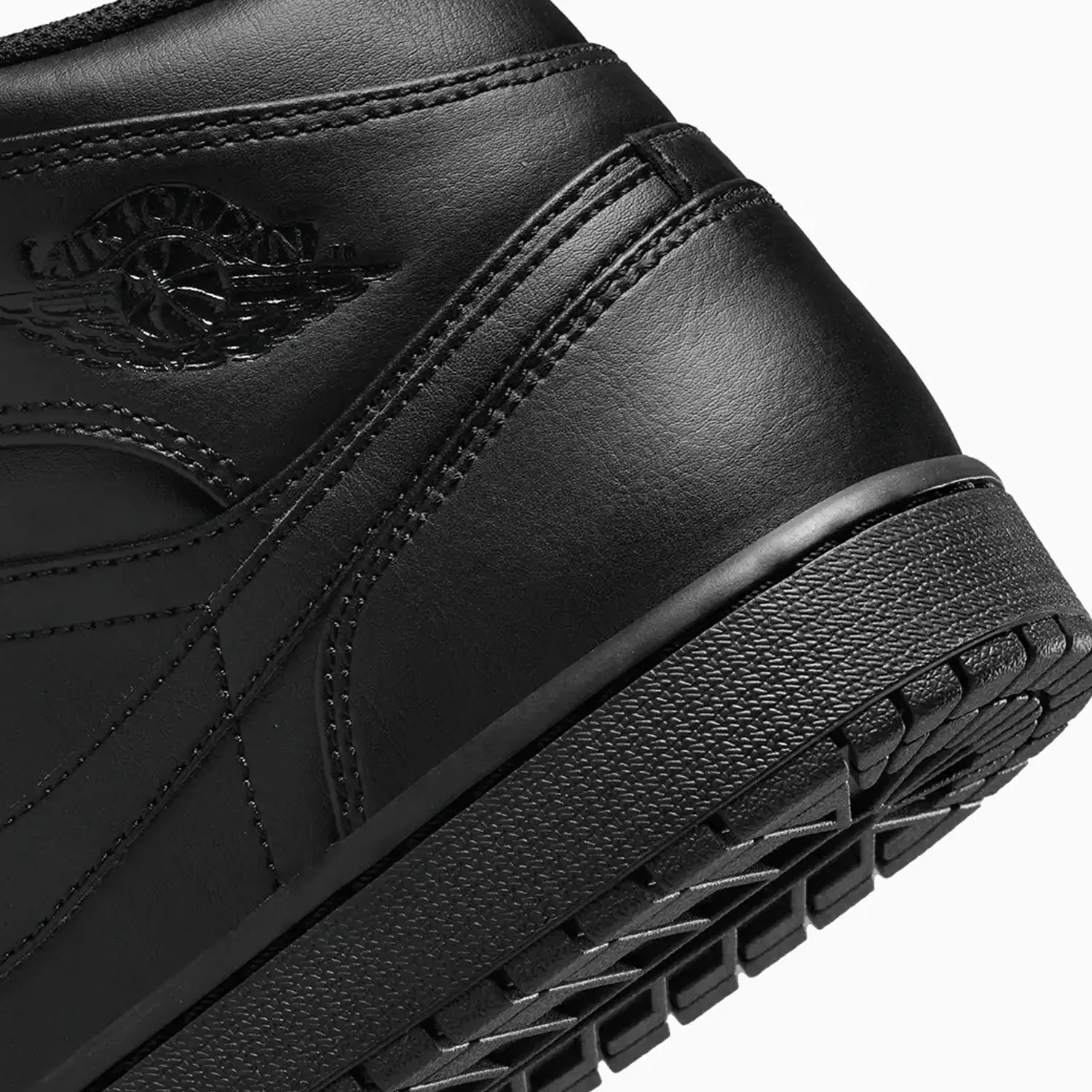 Men's Air Jordan 1 Mid "Triple Black" - Image 8