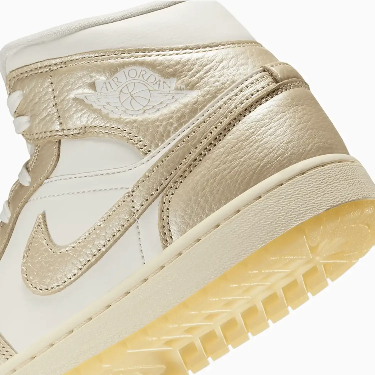 Women's Air Jordan 1 Mid SE "Metallic Team Gold" - Image 8