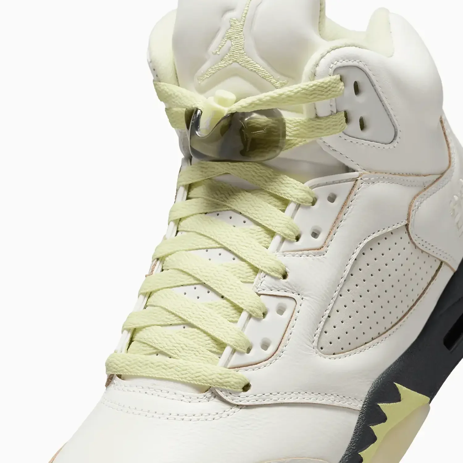 Women's Air Jordan 5 Retro "Luminous Green and Sail" - Image 7