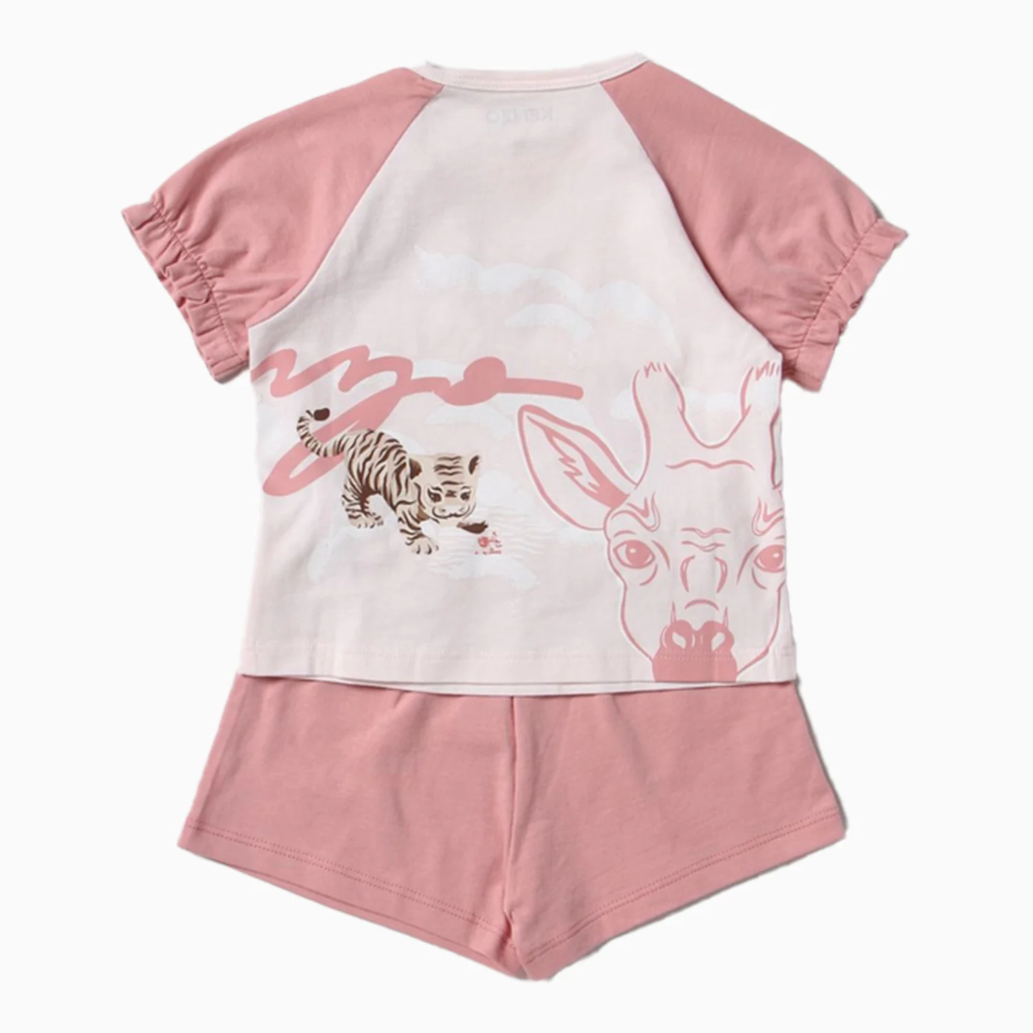 Kid's Organic Jersey Cotton T Shirt And Shorts Outfit - Image 2