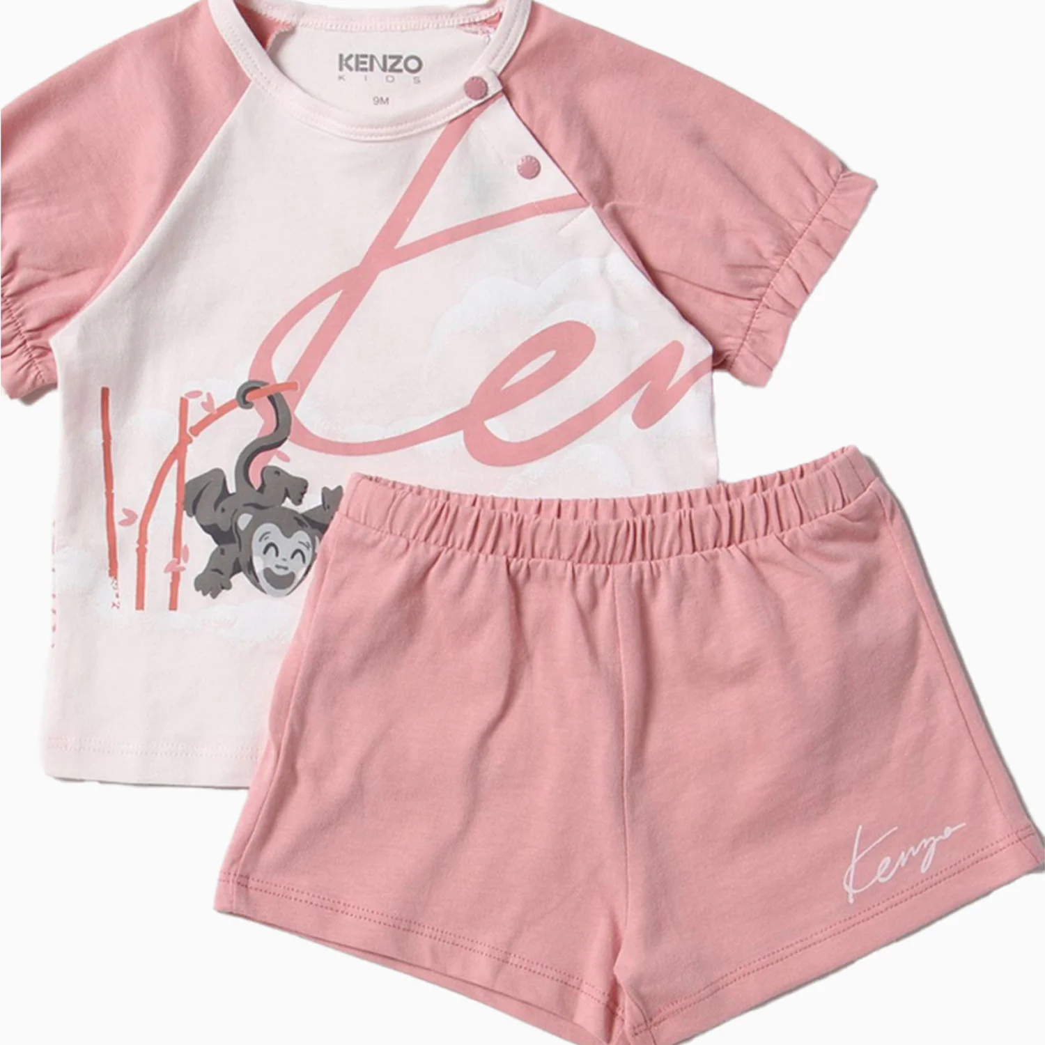 Kid's Organic Jersey Cotton T Shirt And Shorts Outfit - Image 3