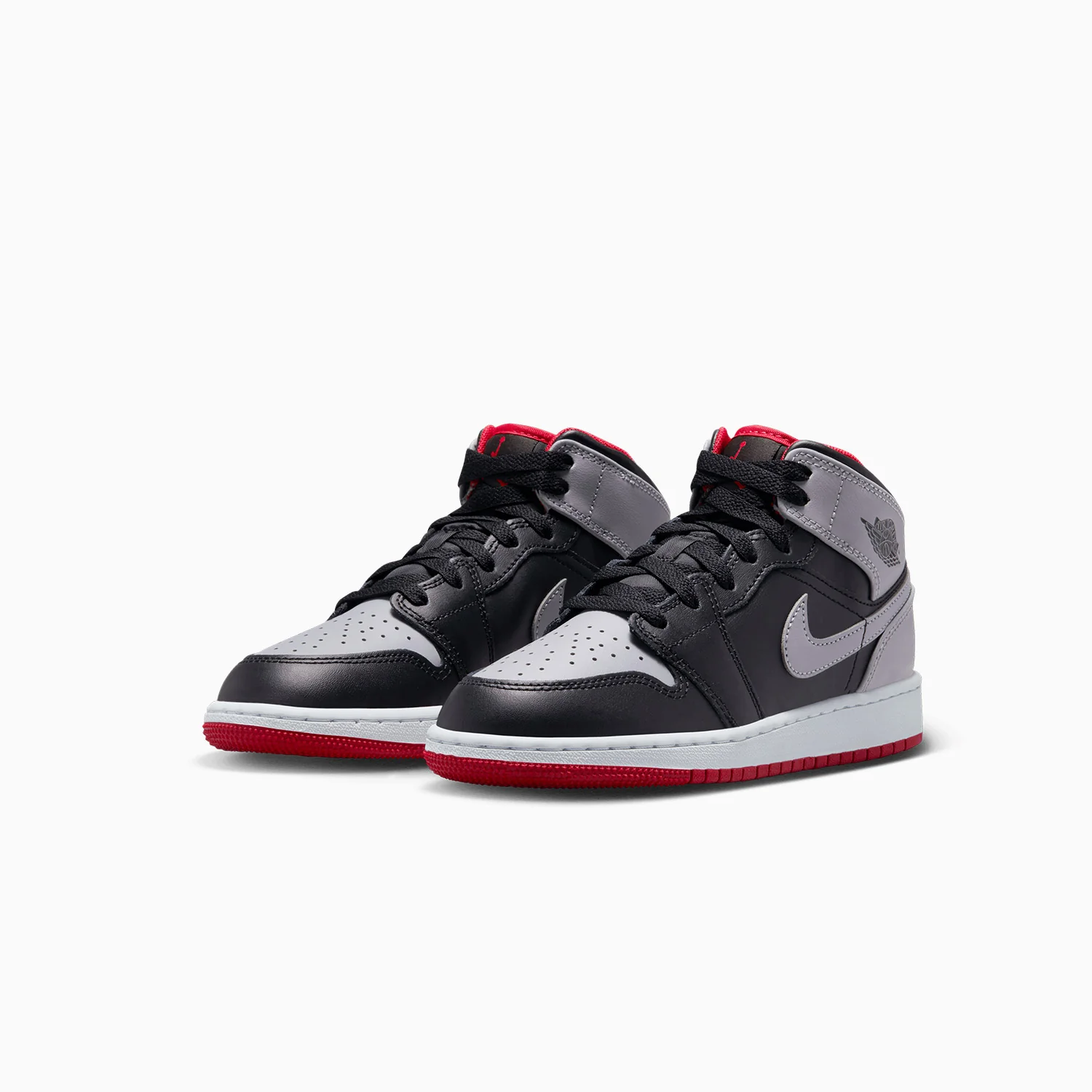 Kid's Air Jordan 1 Mid "Black Cement Grey" Grade School - Image 2