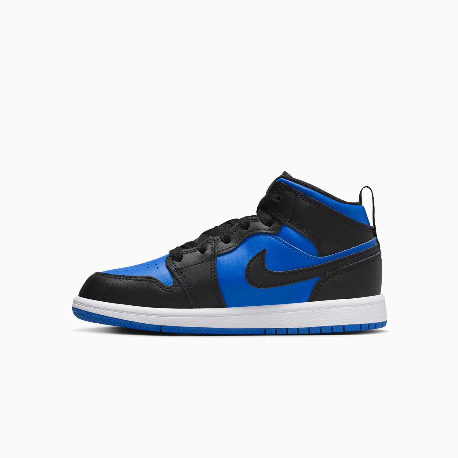 Kid's Air Jordan 1 Mid "Black Royal Blue" Pre School - Image 3