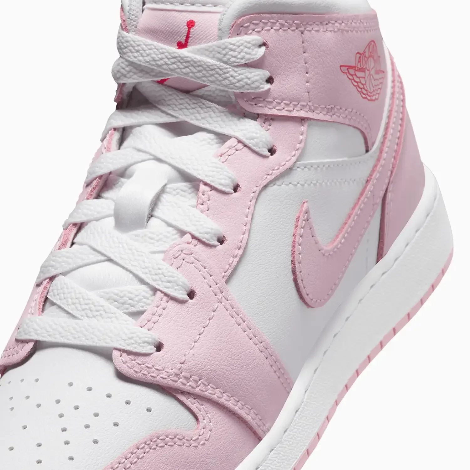 Kid's Air Jordan 1 Mid "Pink Foam" Grade School - Image 7
