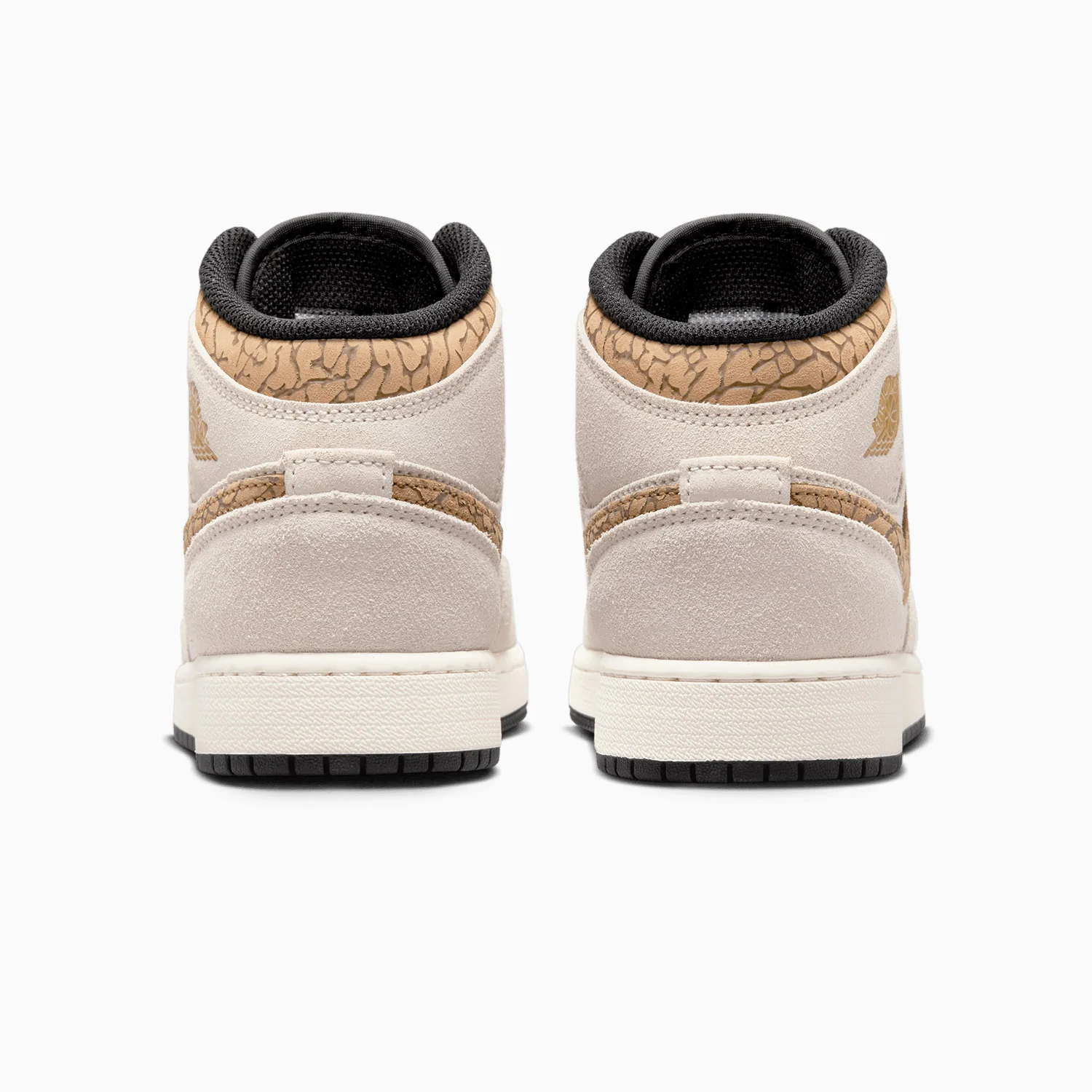 Kid's Air Jordan 1 Mid SE "Brown Elephant" Grade School - Image 6