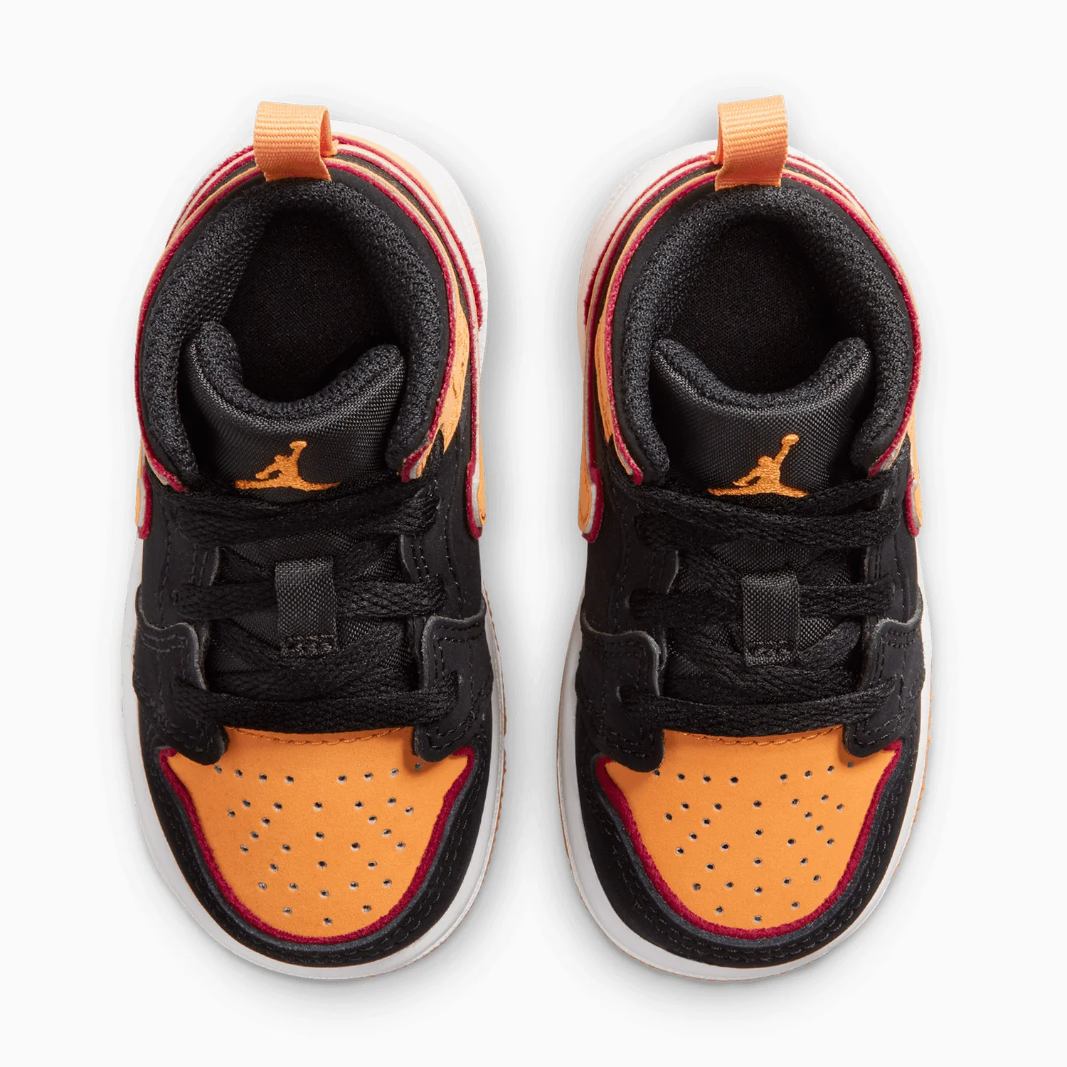 Kid's Air Jordan 1 Mid SE "Vivid Orange" Toddlers - Image 5