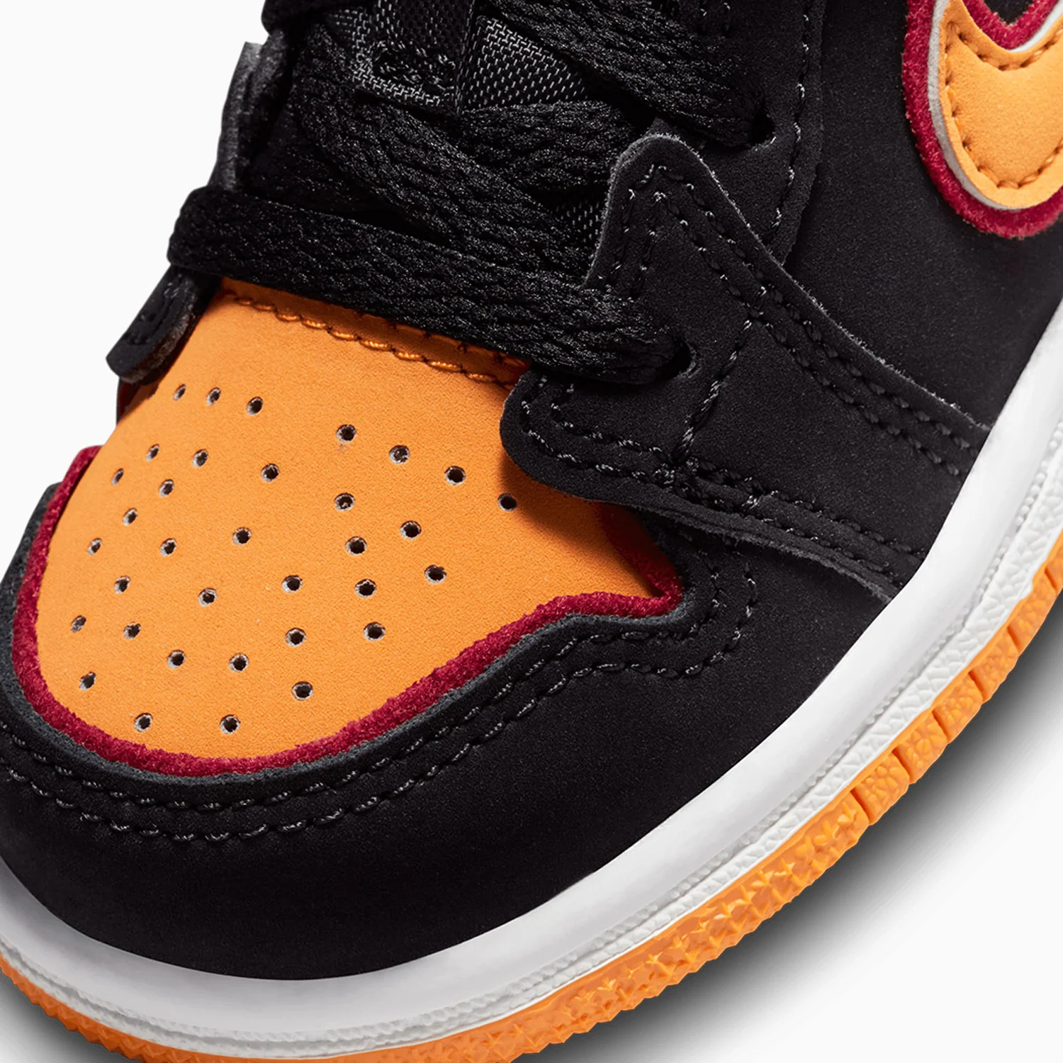 Kid's Air Jordan 1 Mid SE "Vivid Orange" Toddlers - Image 7