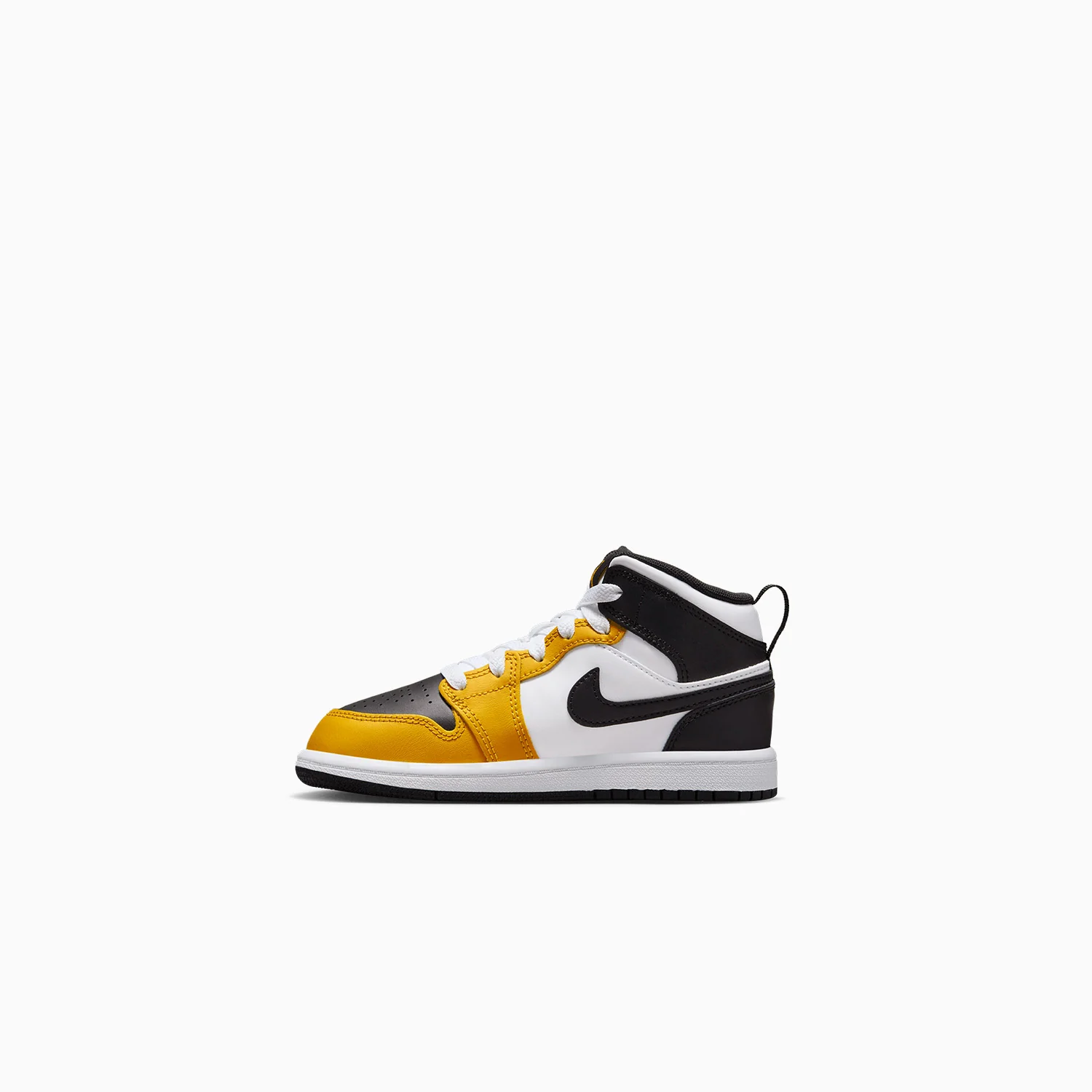 Kid's Air Jordan 1 Mid "Yellow Ochre" Pre School - Image 4