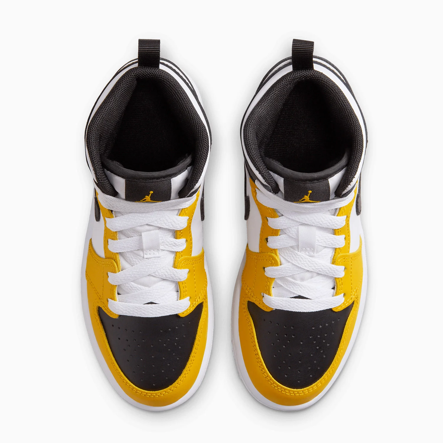 Kid's Air Jordan 1 Mid "Yellow Ochre" Pre School - Image 5