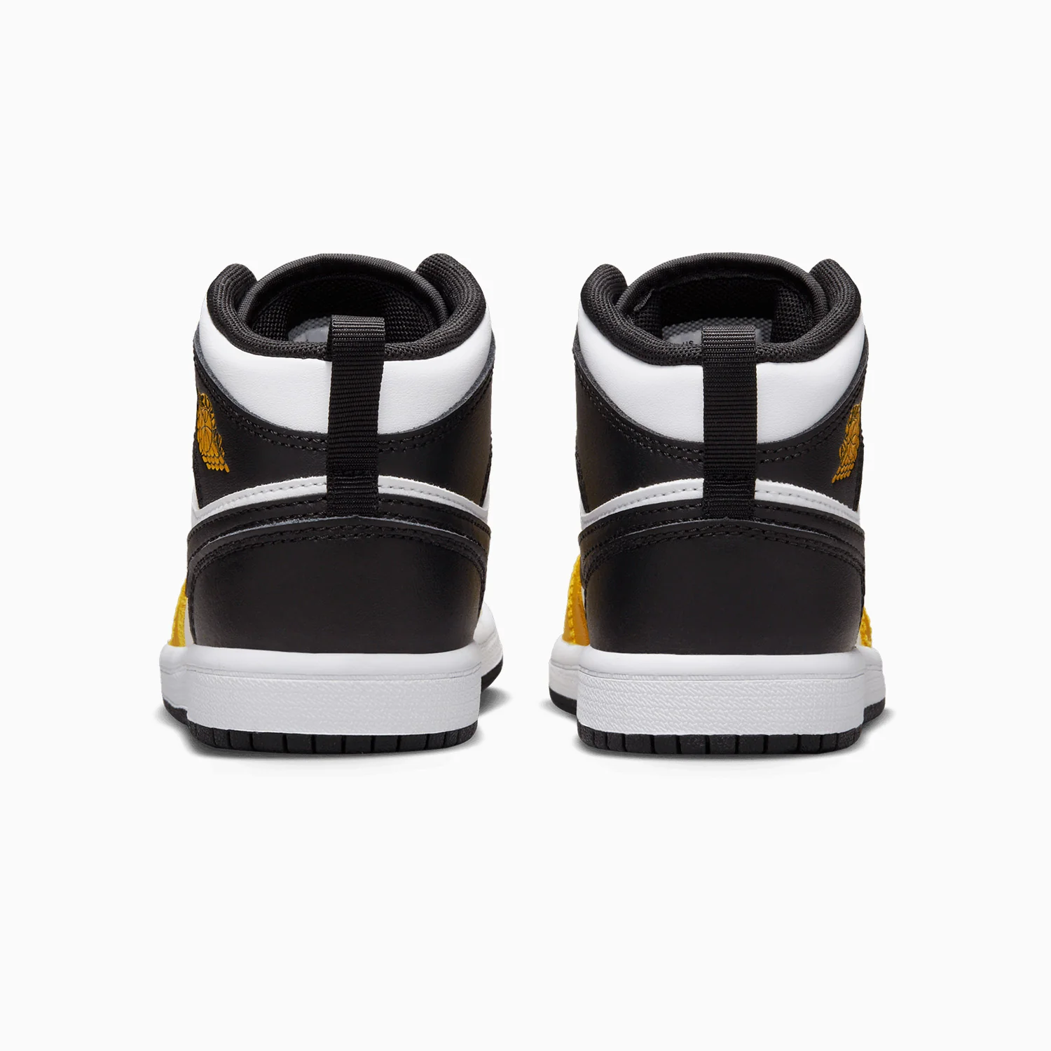 Kid's Air Jordan 1 Mid "Yellow Ochre" Pre School - Image 6