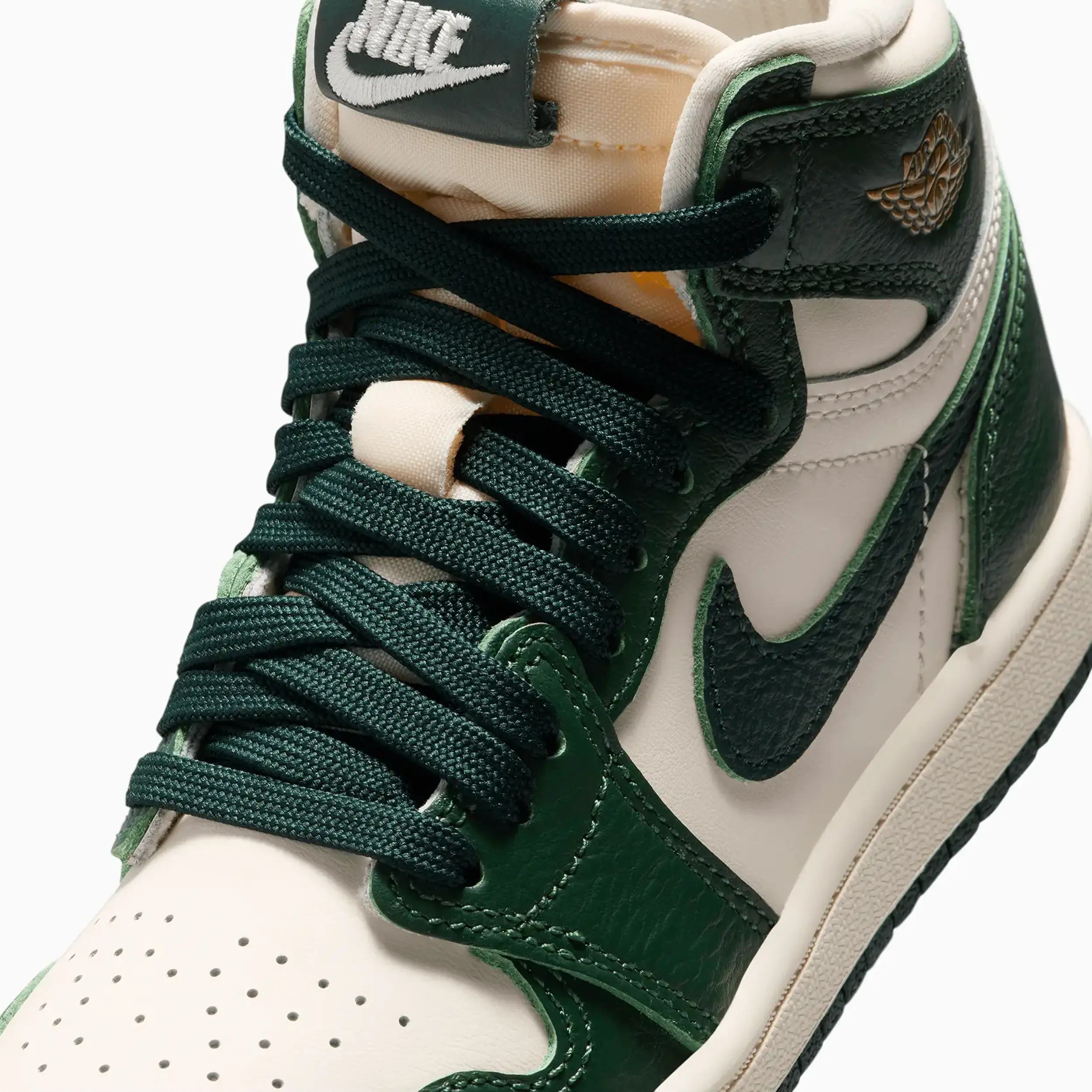 Kid's Air Jordan 1 Retro High OG "Fir Pro Green" Pre School - Image 7