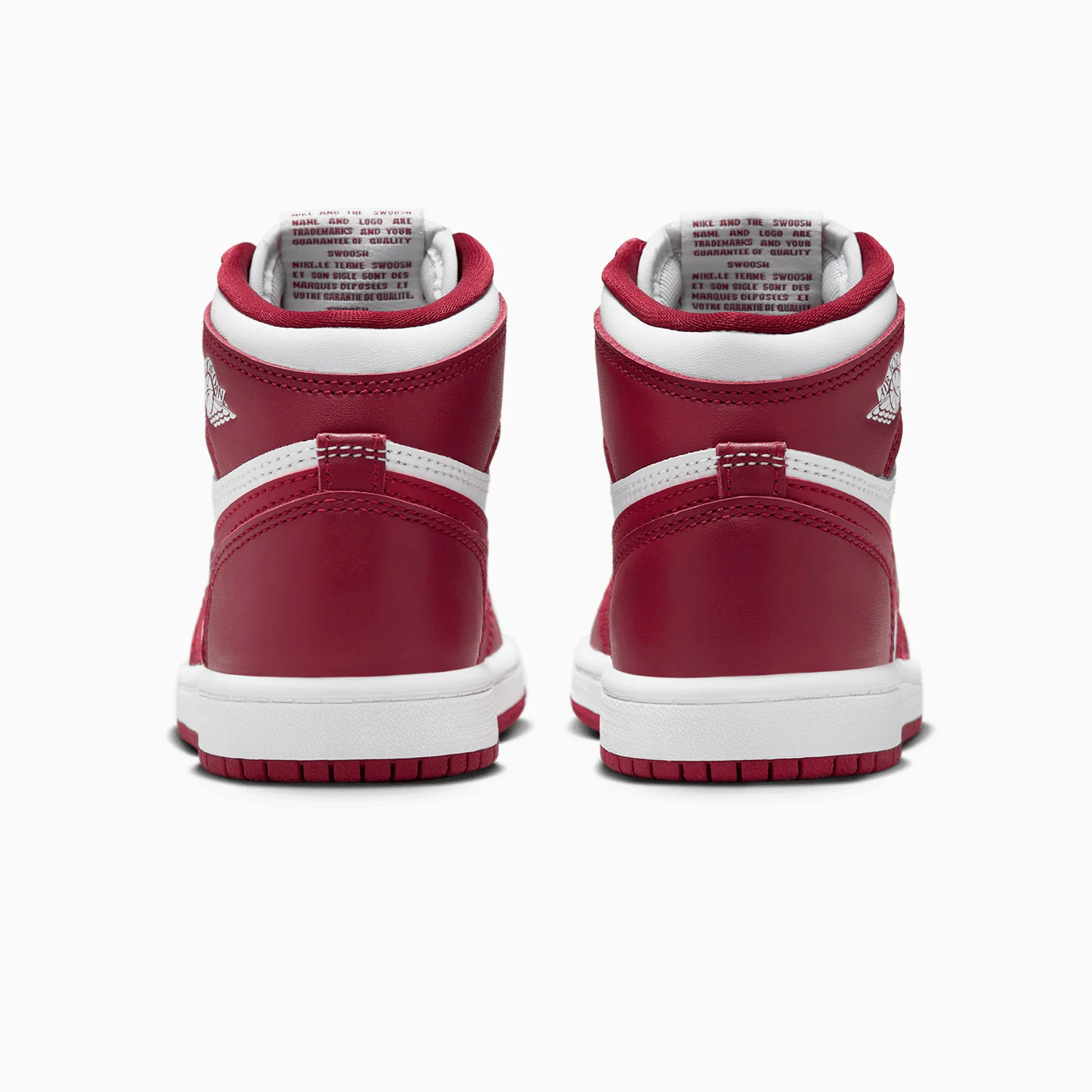 Kid's Air Jordan 1 Retro OG "White Team Red" Pre School - Image 6