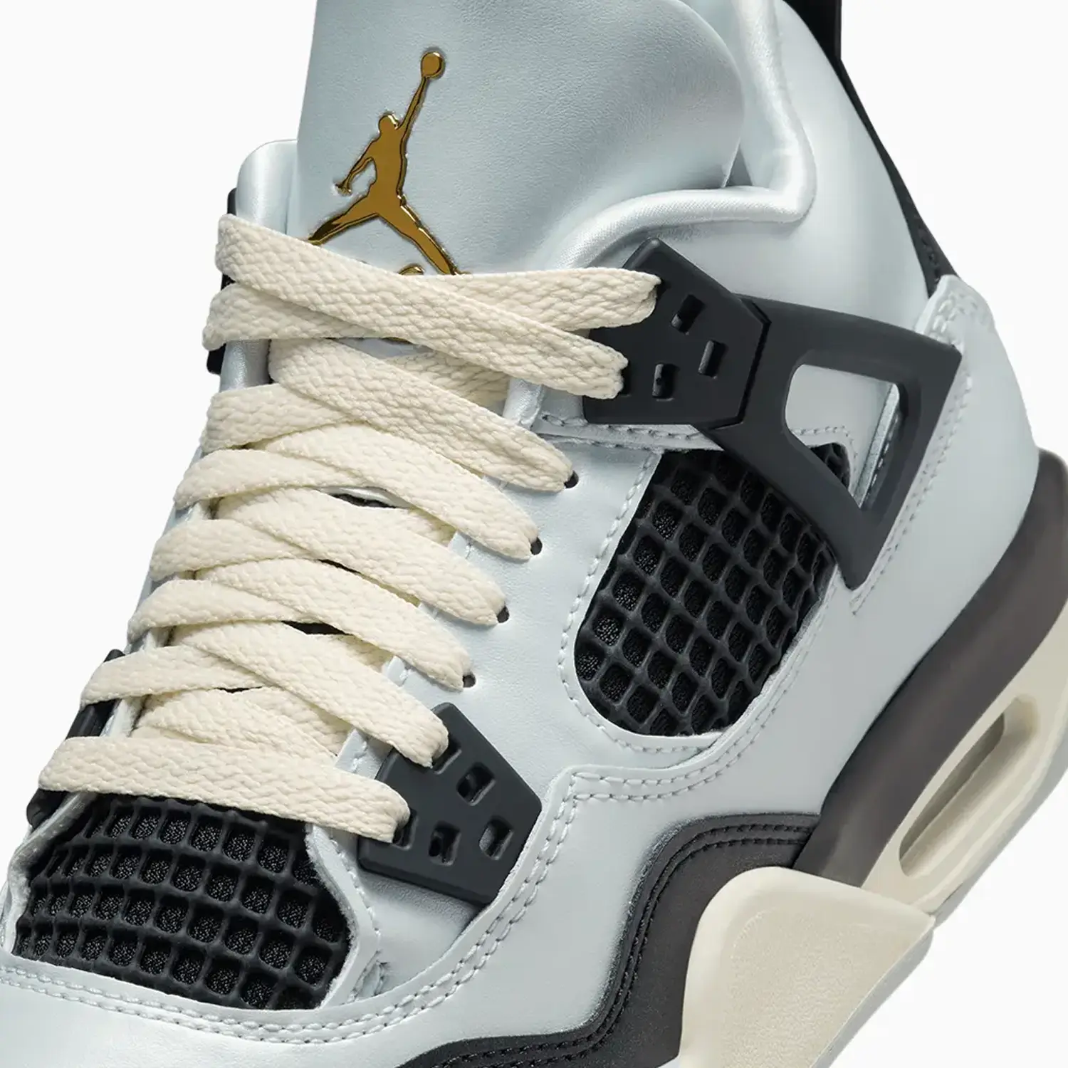 Kid's Air Jordan 4 Retro "Platinum Gold" Grade School - Image 7