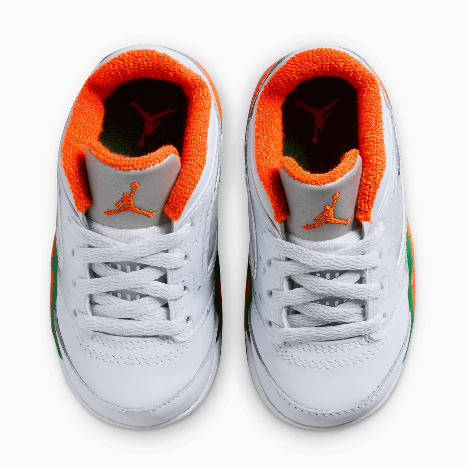 Kid's Air Jordan 5 Retro Low "Miami Hurricanes" Toddlers - Image 5