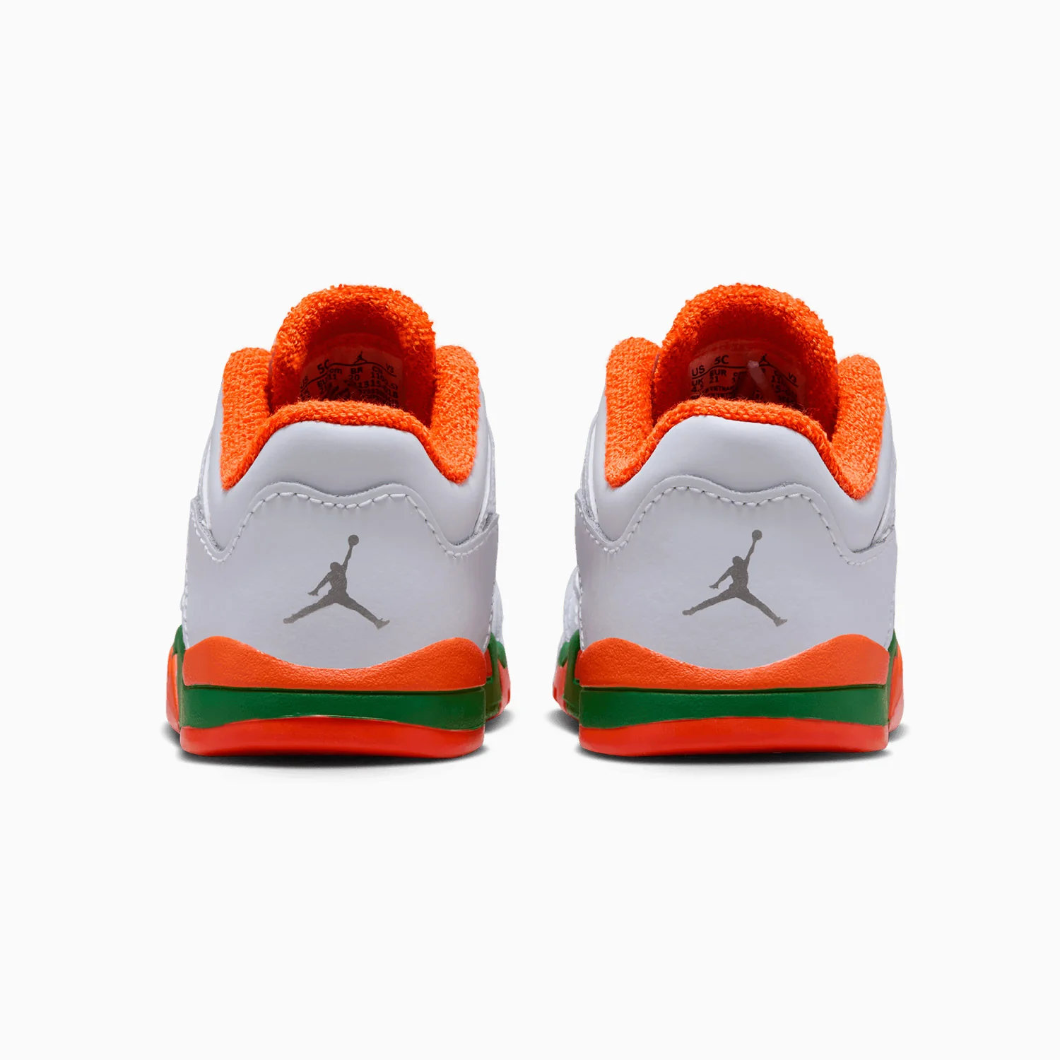 Kid's Air Jordan 5 Retro Low "Miami Hurricanes" Toddlers - Image 6