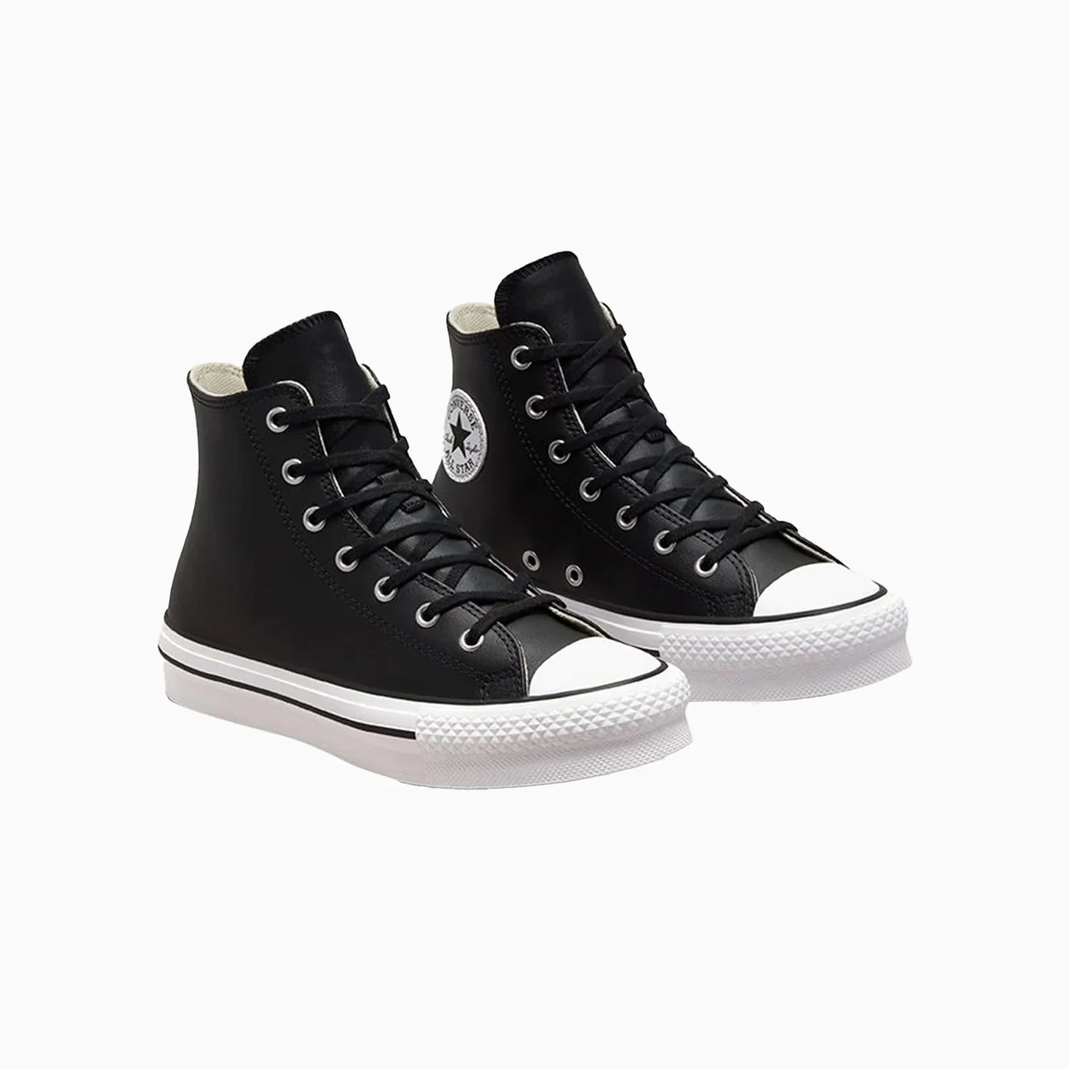 Kid's Chuck Taylor All Star Lift Platform Leather Grade School - Image 3