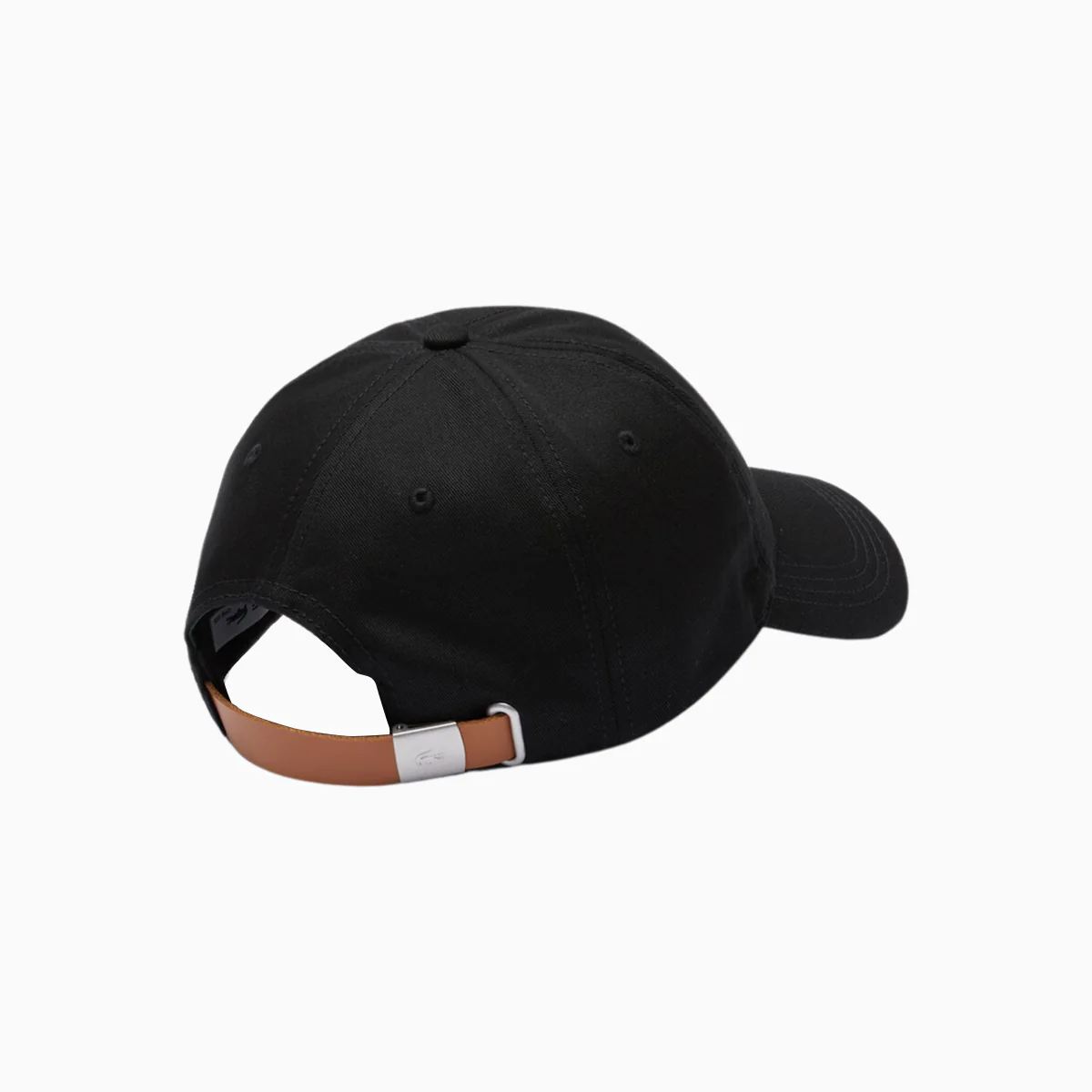 Contrast Strap And Oversized Crocodile Cotton Cap - Image 2