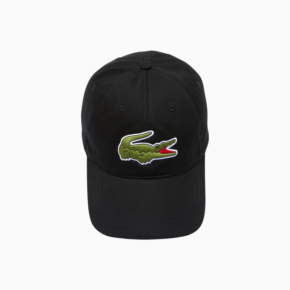 Contrast Strap And Oversized Crocodile Cotton Cap - Image 3