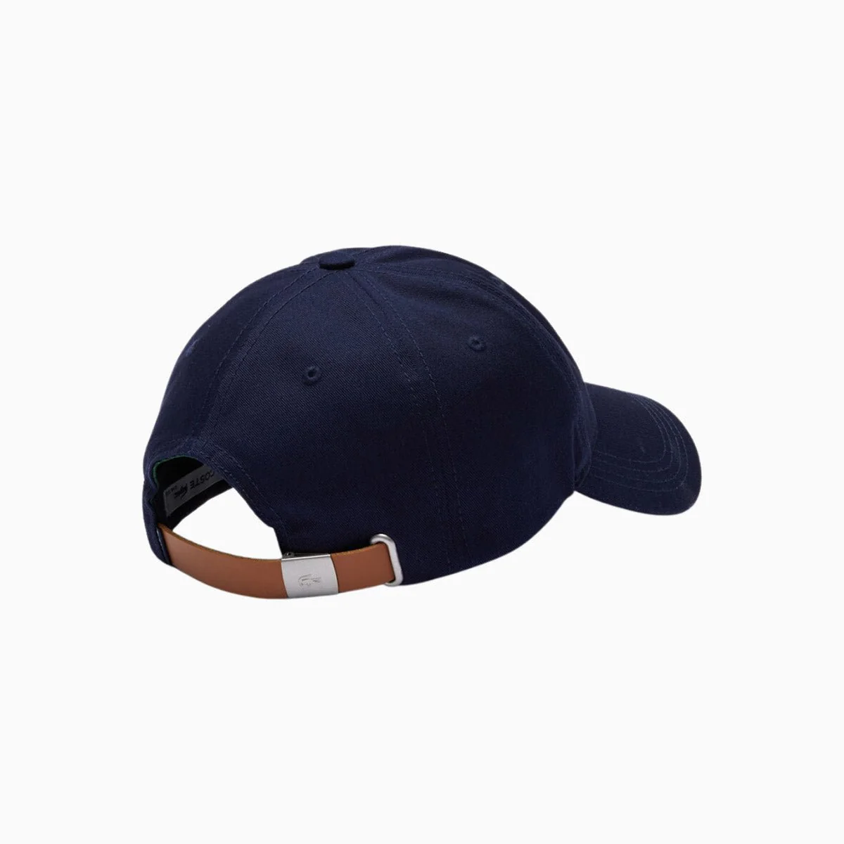 Contrast Strap And Oversized Crocodile Cotton Cap - Image 2