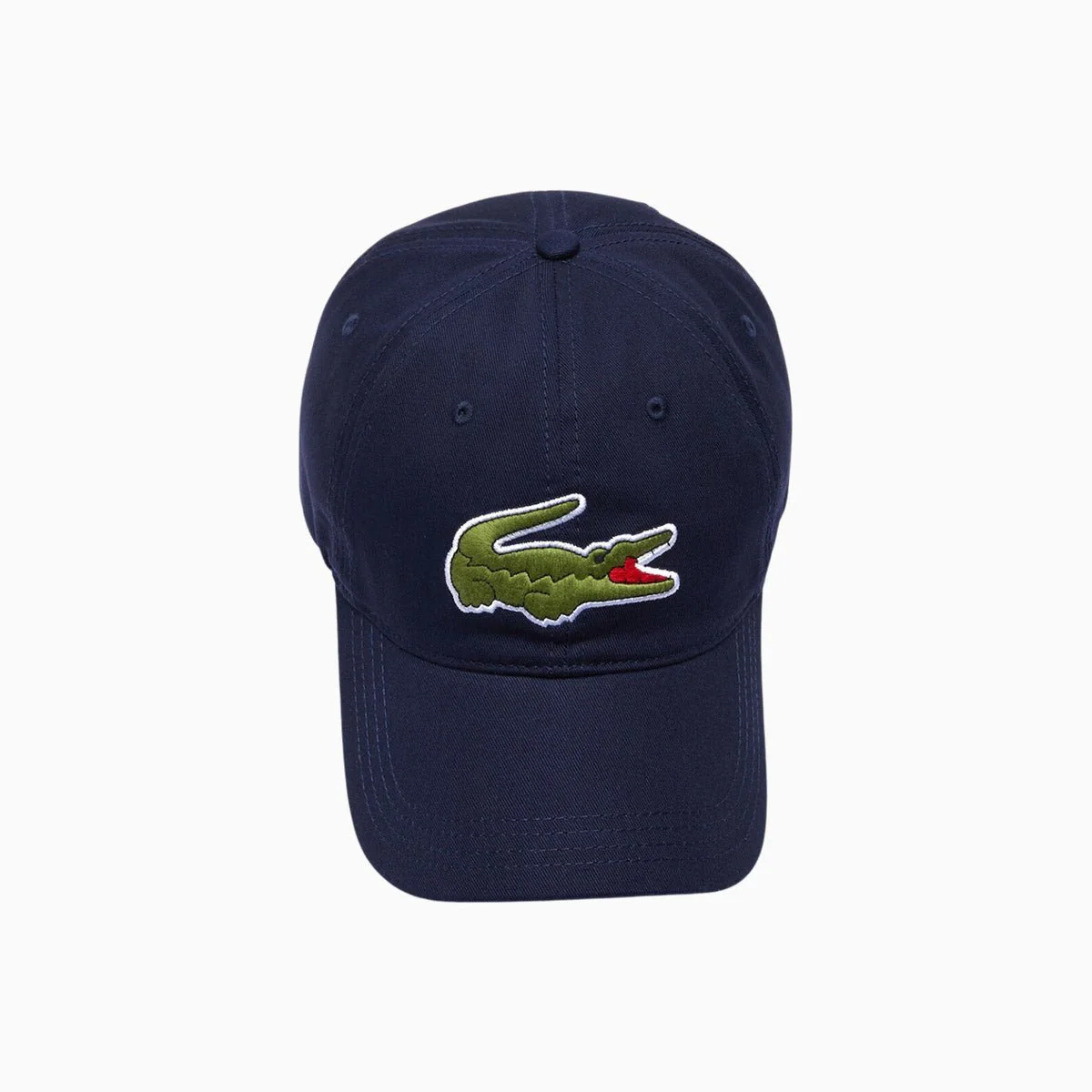Contrast Strap And Oversized Crocodile Cotton Cap - Image 3