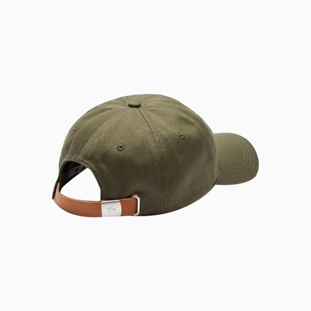 Contrast Strap And Oversized Crocodile Cotton Cap - Image 2