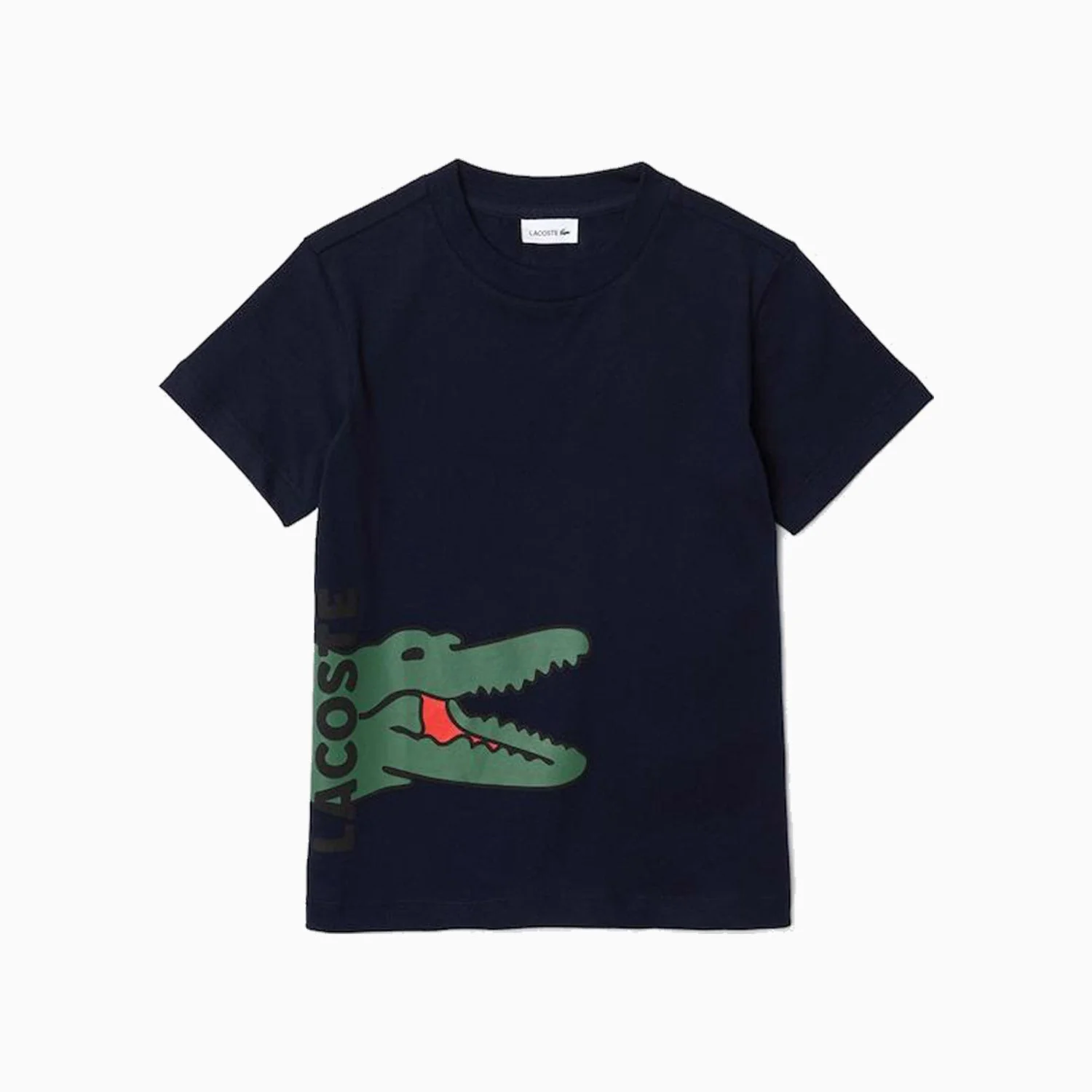Kid's Printed Crocodile Cotton Crew Neck T-Shirt