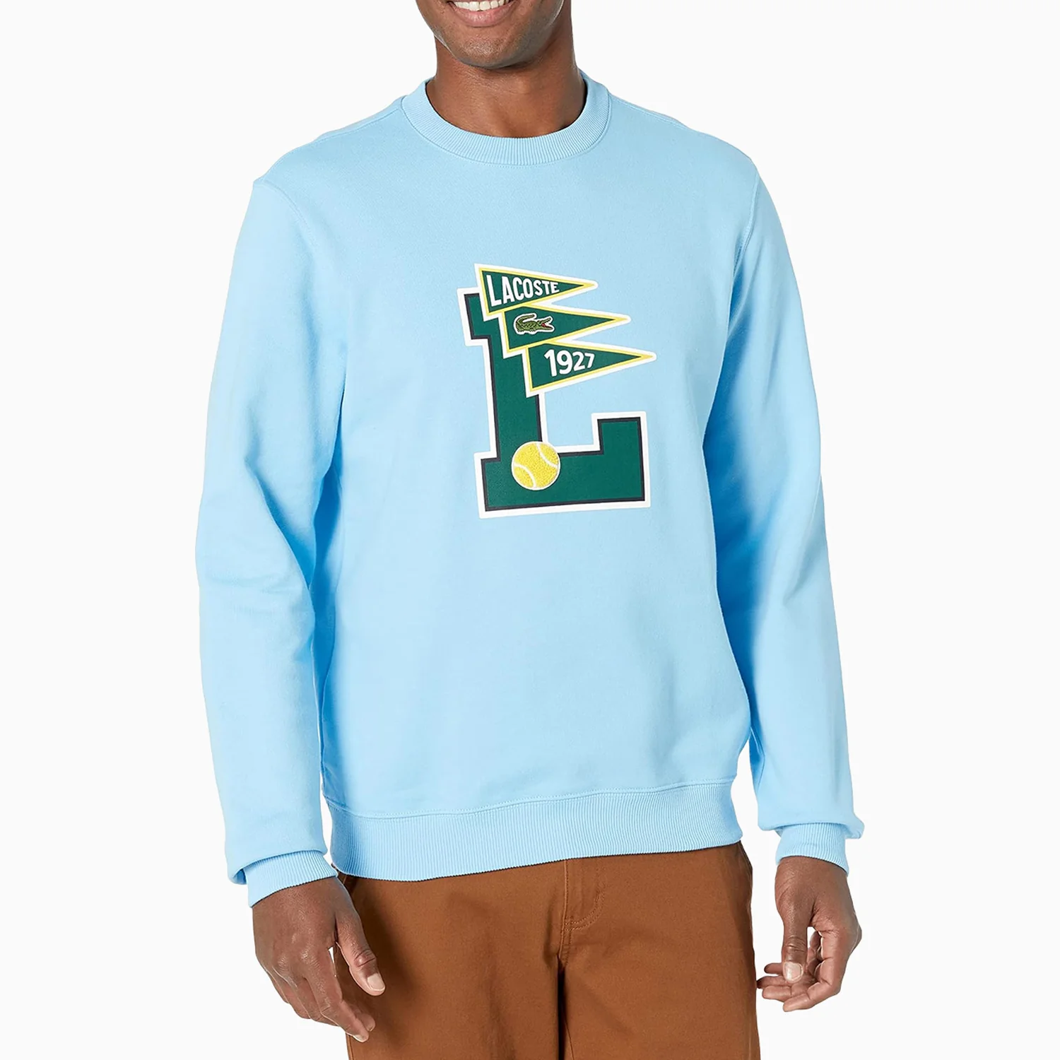 Men's Pennants L Badge Cotton Fleece Crew Neck Sweatshirt - Image 7